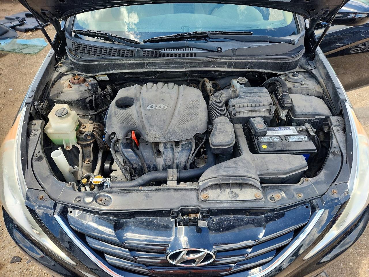 2012 Hyundai Sonata Gls Black vin: 5NPEB4AC3CH397811