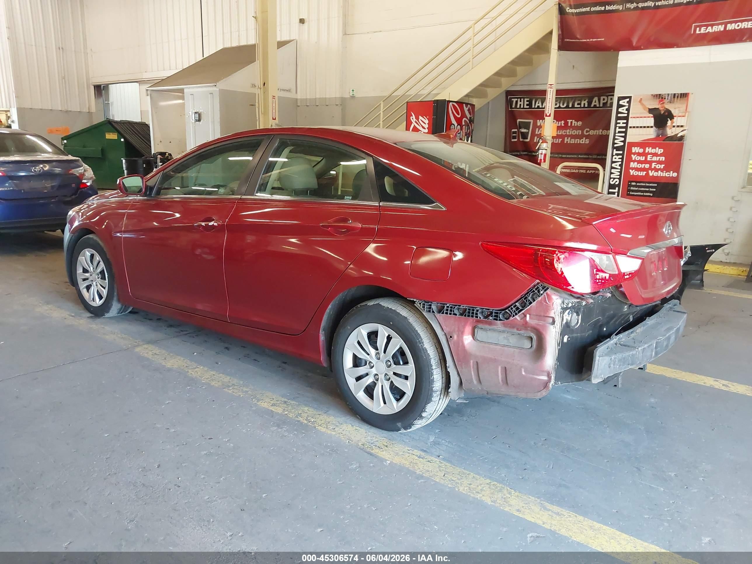 2012 Hyundai Sonata Gls Maroon vin: 5NPEB4AC3CH407883