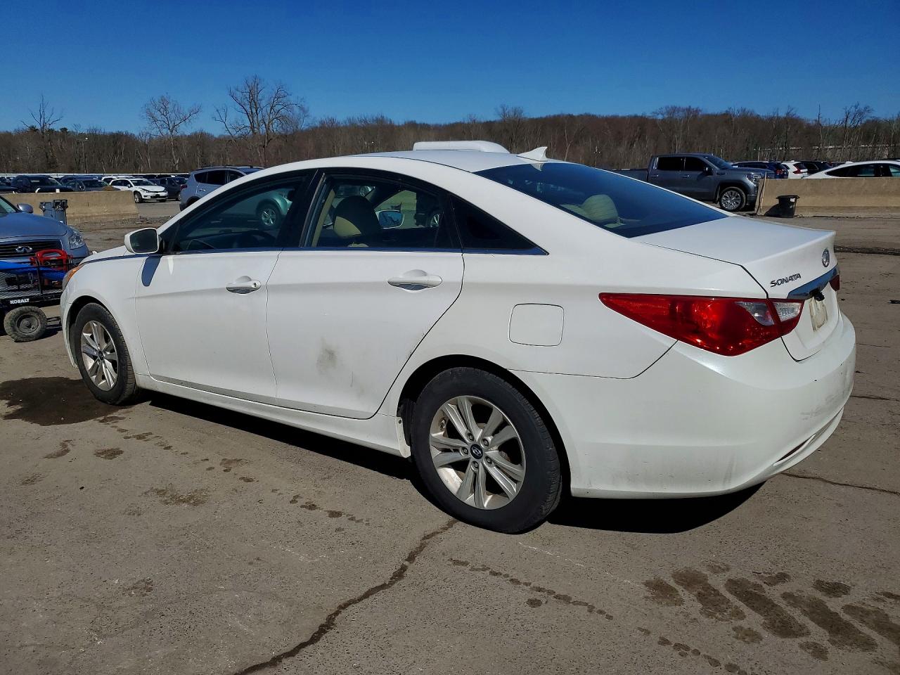2012 Hyundai Sonata Gls White vin: 5NPEB4AC3CH411089