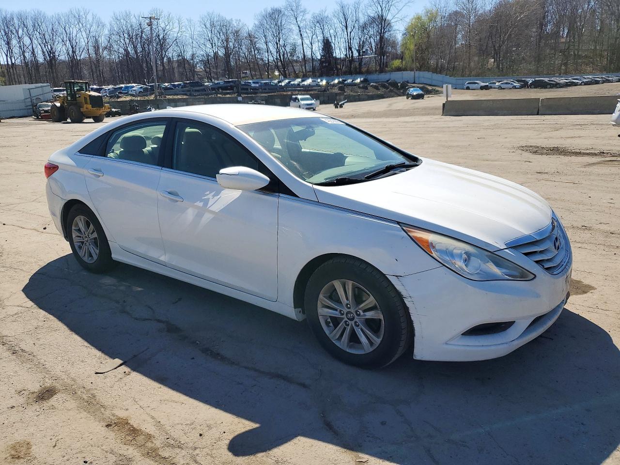 2012 Hyundai Sonata Gls White vin: 5NPEB4AC3CH411089