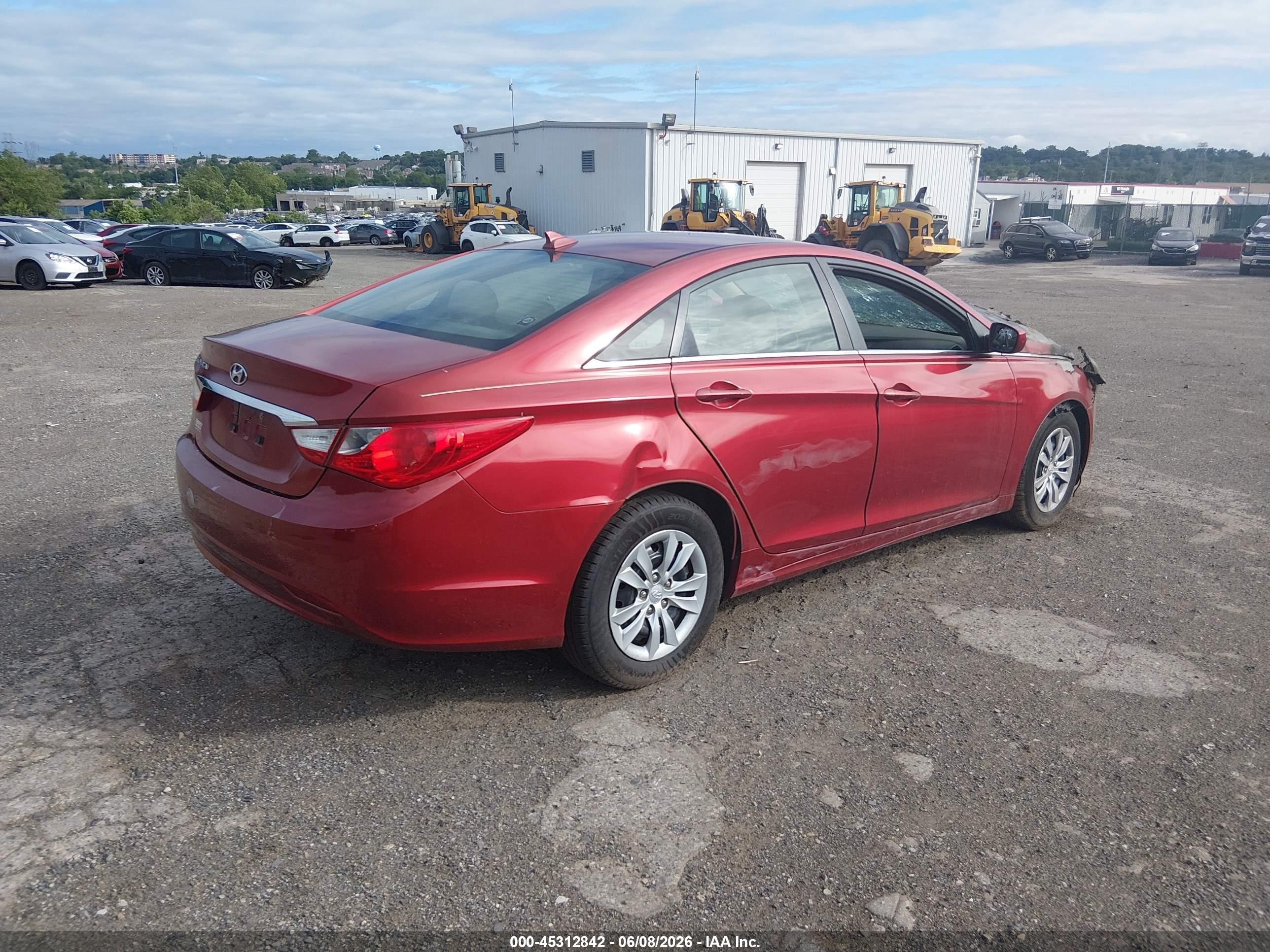 2012 Hyundai Sonata Gls Red vin: 5NPEB4AC3CH418043
