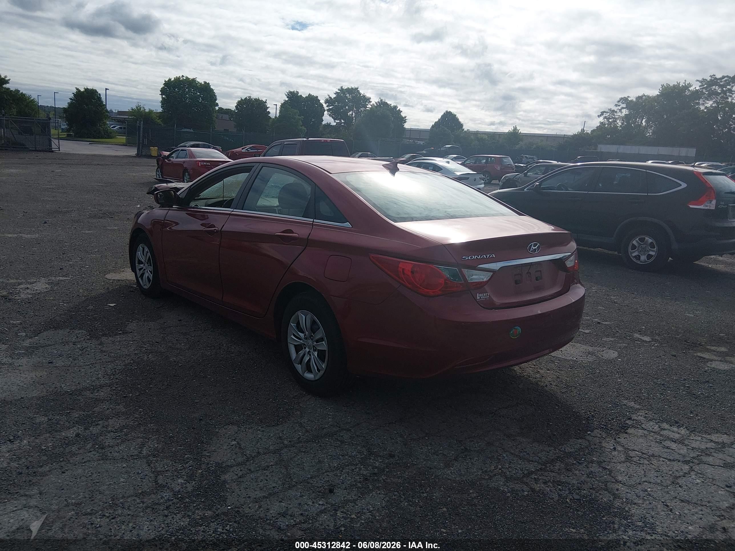 2012 Hyundai Sonata Gls Red vin: 5NPEB4AC3CH418043