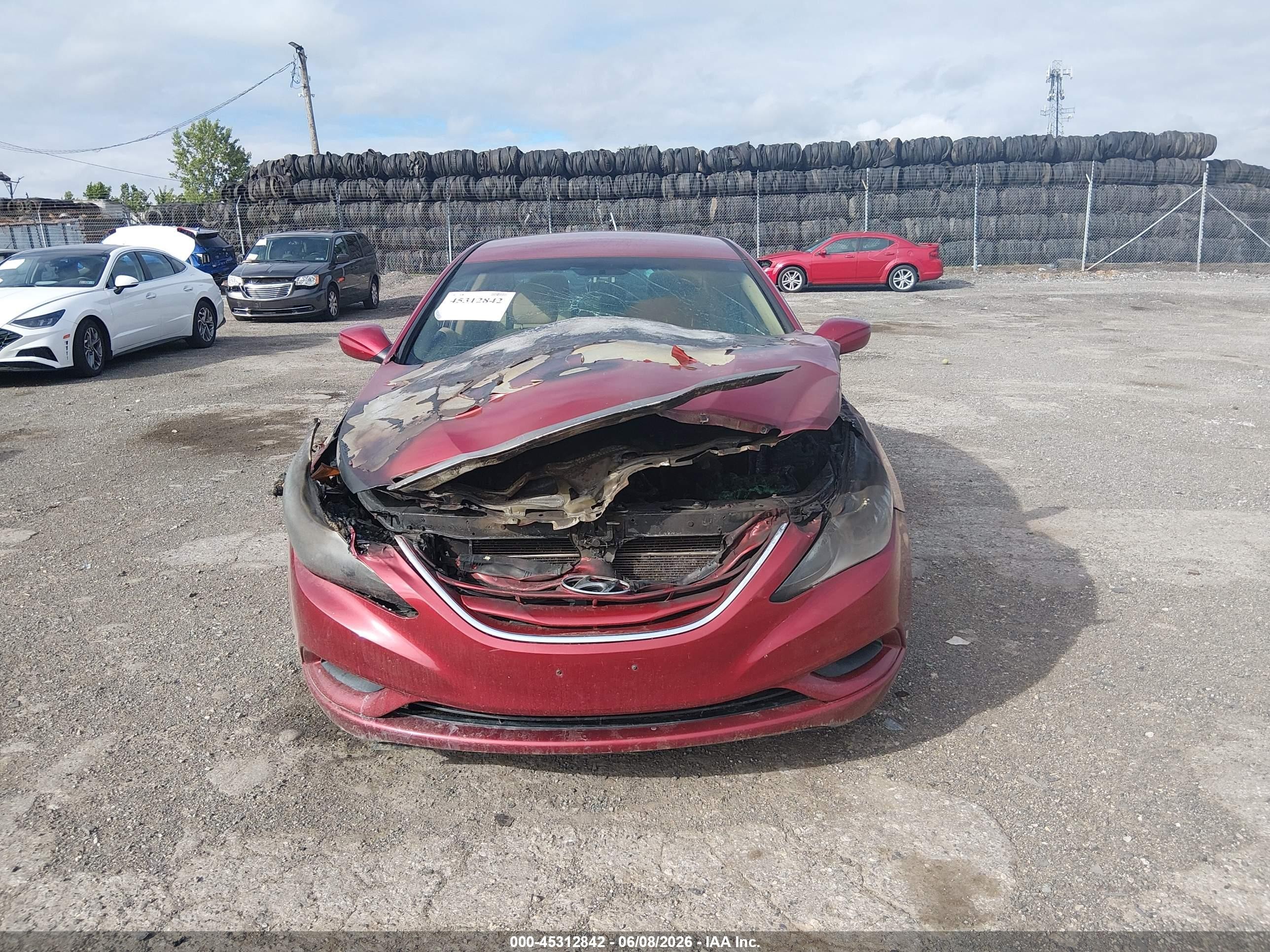 2012 Hyundai Sonata Gls Red vin: 5NPEB4AC3CH418043