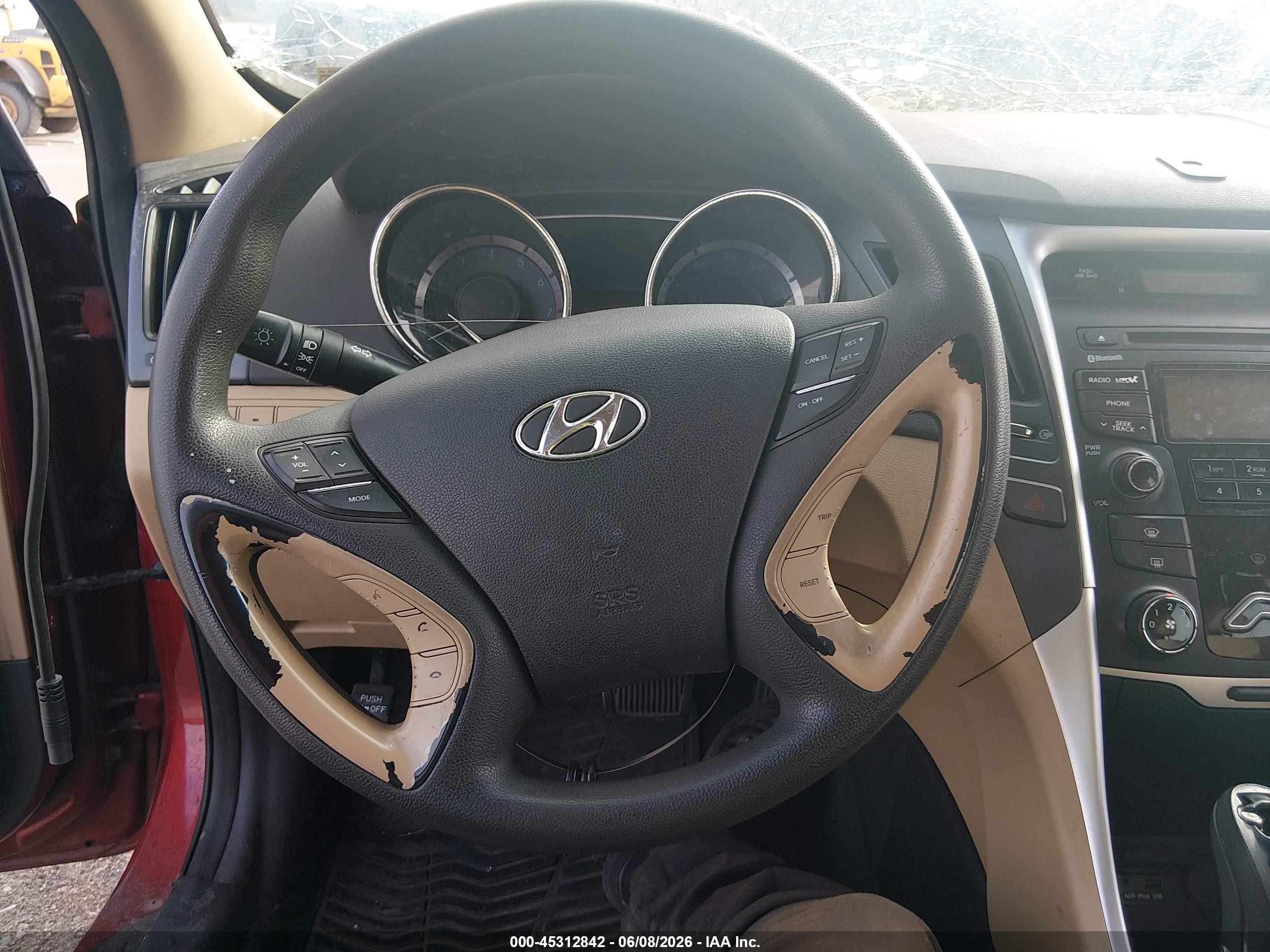 2012 Hyundai Sonata Gls Red vin: 5NPEB4AC3CH418043