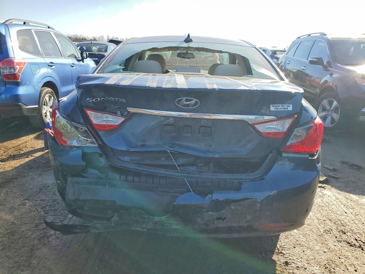 2012 Hyundai Sonata Gls Blue vin: 5NPEB4AC3CH432394