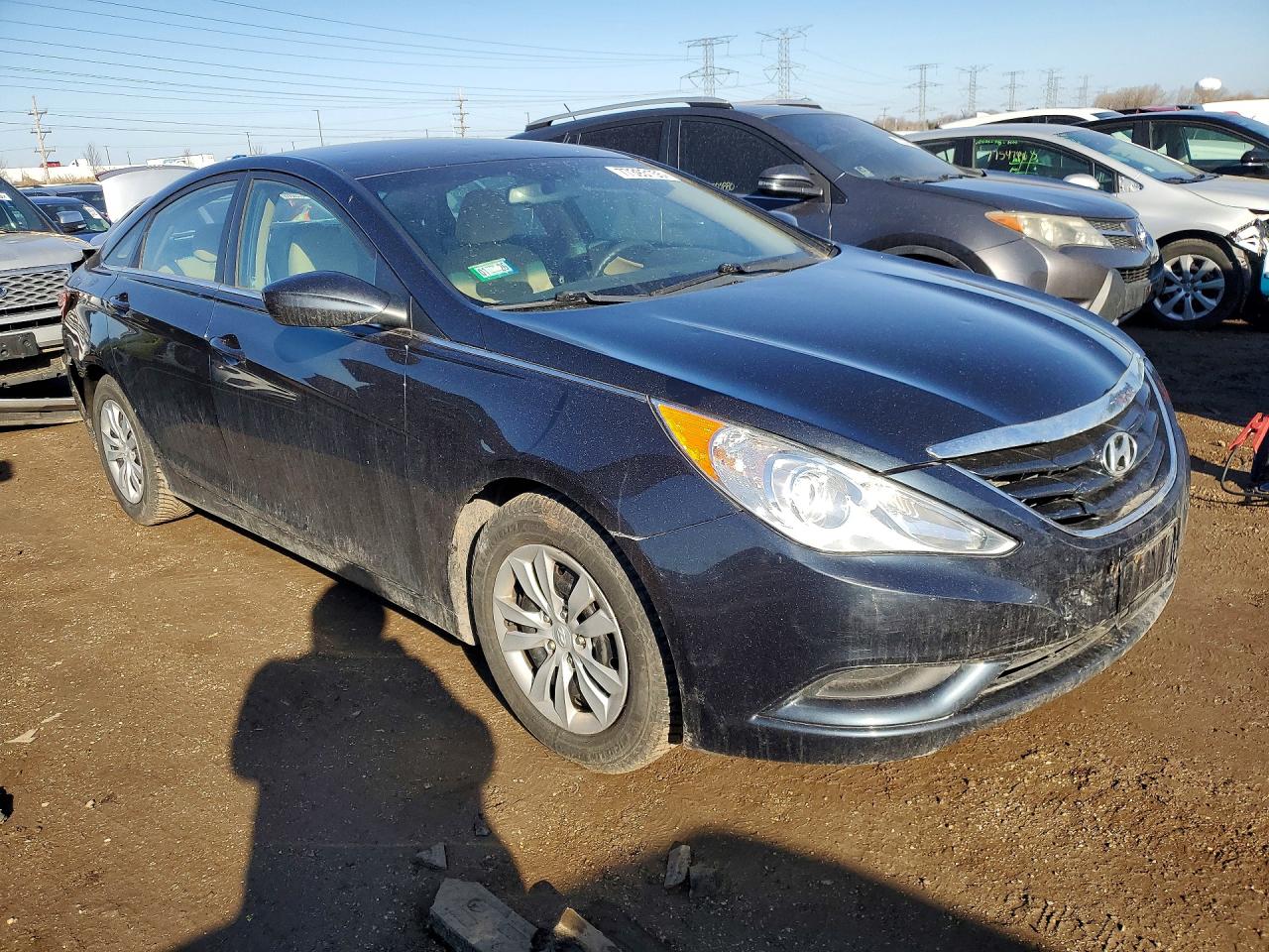 2012 Hyundai Sonata Gls Blue vin: 5NPEB4AC3CH432394