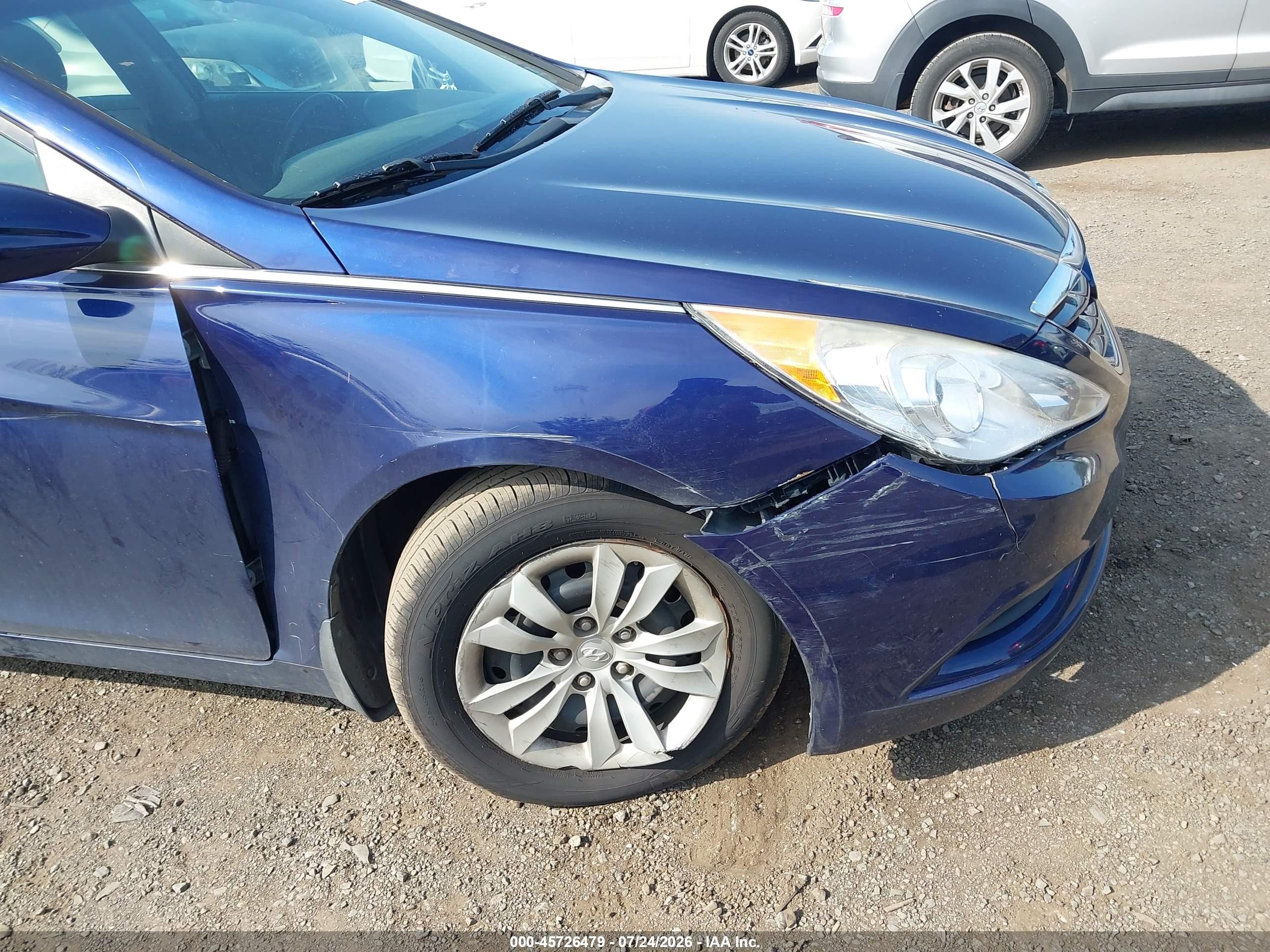 2012 Hyundai Sonata Gls Blue vin: 5NPEB4AC3CH435831