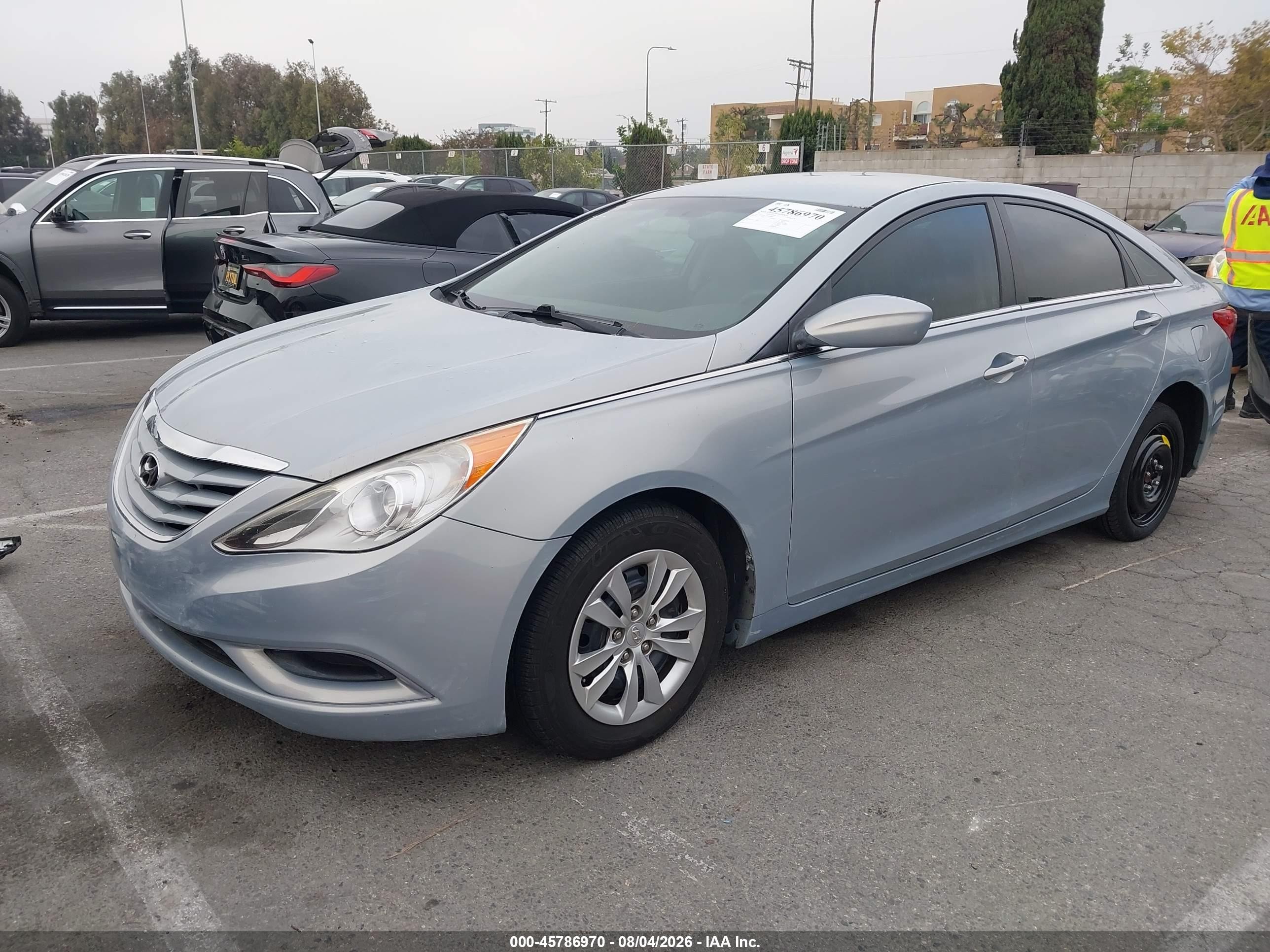 2012 Hyundai Sonata Gls Light Blue vin: 5NPEB4AC3CH436087