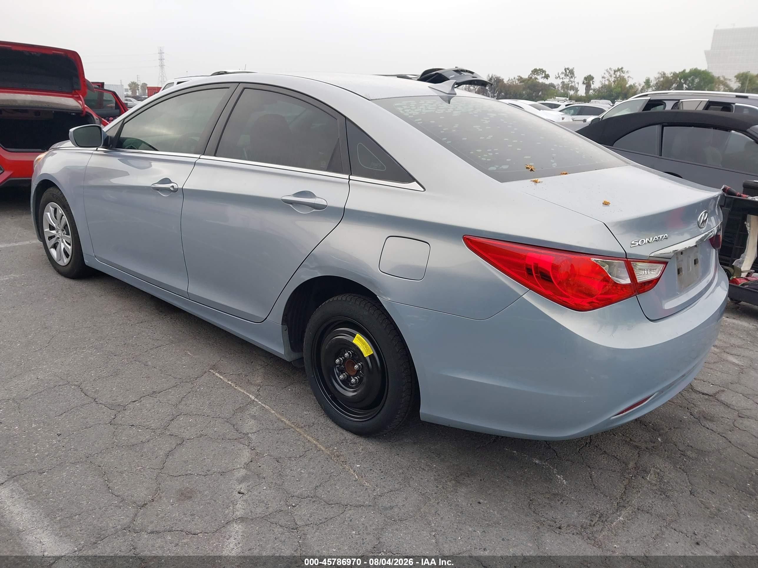 2012 Hyundai Sonata Gls Light Blue vin: 5NPEB4AC3CH436087