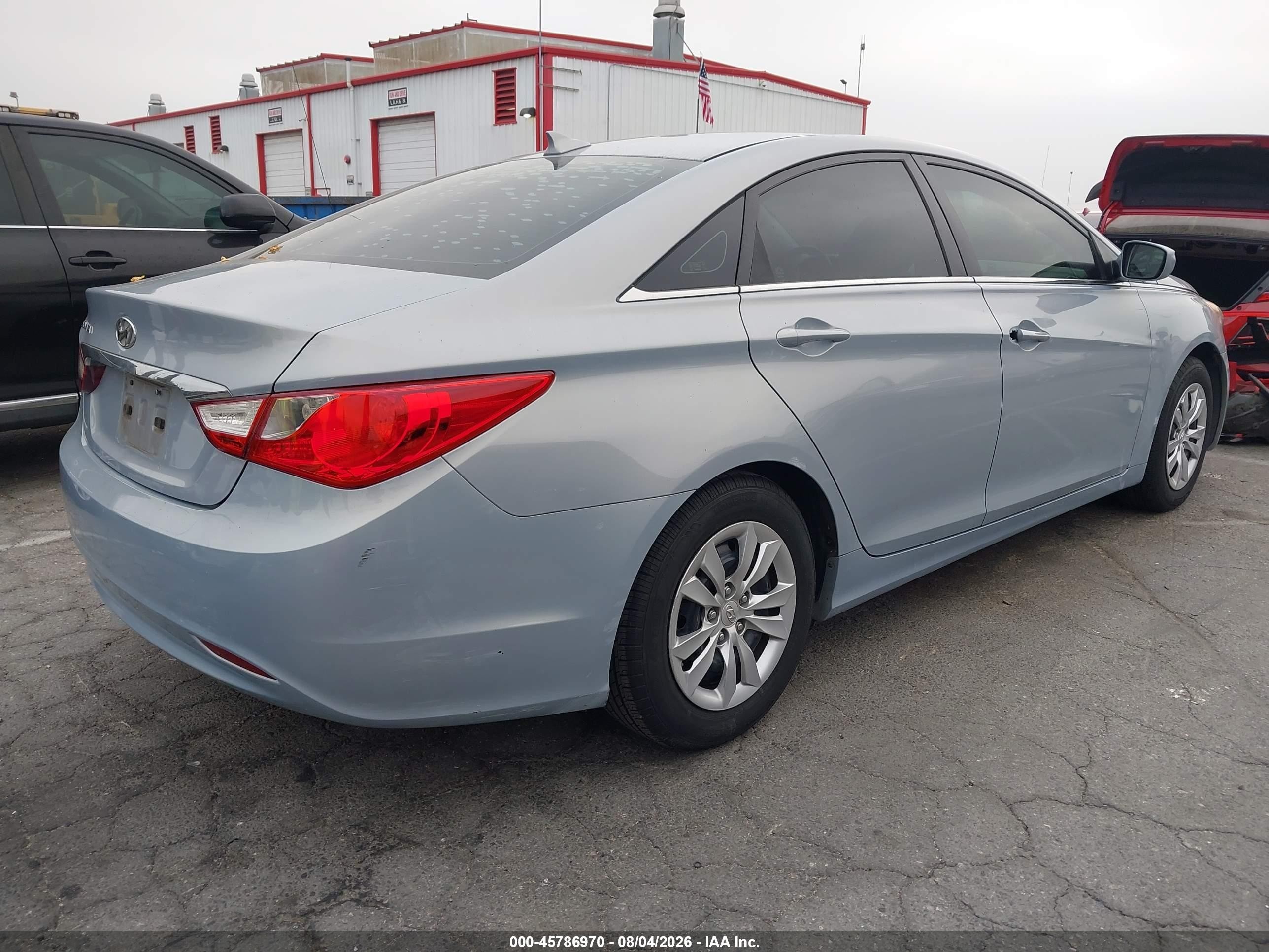 2012 Hyundai Sonata Gls Light Blue vin: 5NPEB4AC3CH436087