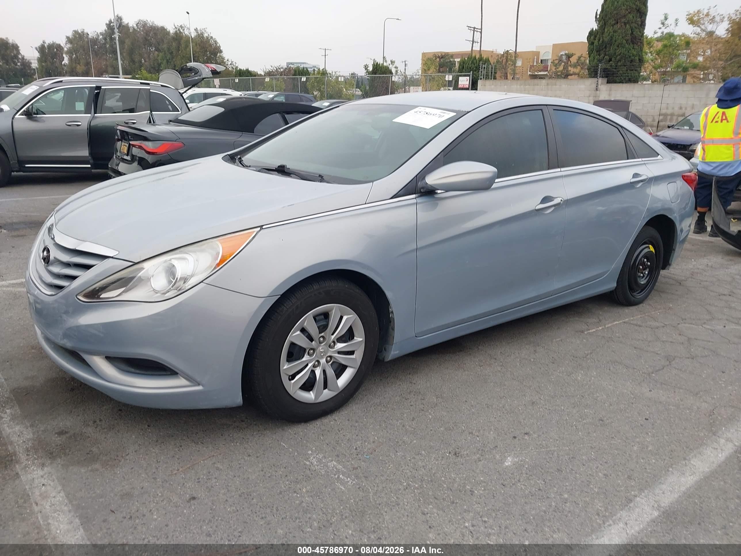 2012 Hyundai Sonata Gls Light Blue vin: 5NPEB4AC3CH436087