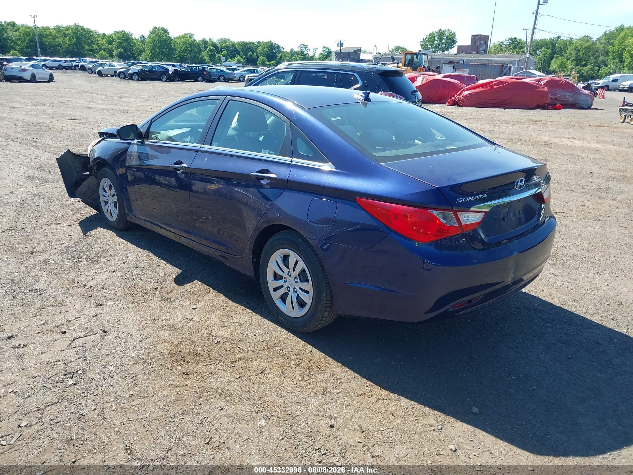 2012 Hyundai Sonata Gls Blue vin: 5NPEB4AC3CH456436