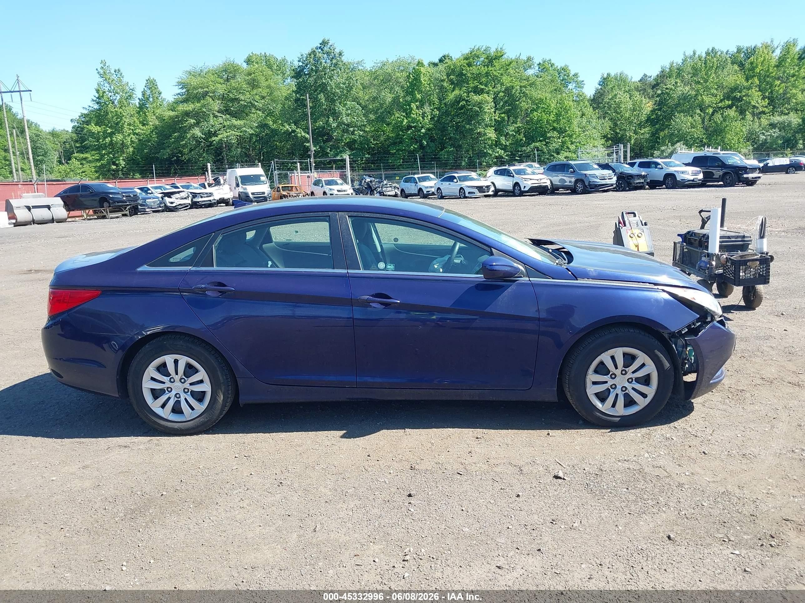 2012 Hyundai Sonata Gls Blue vin: 5NPEB4AC3CH456436