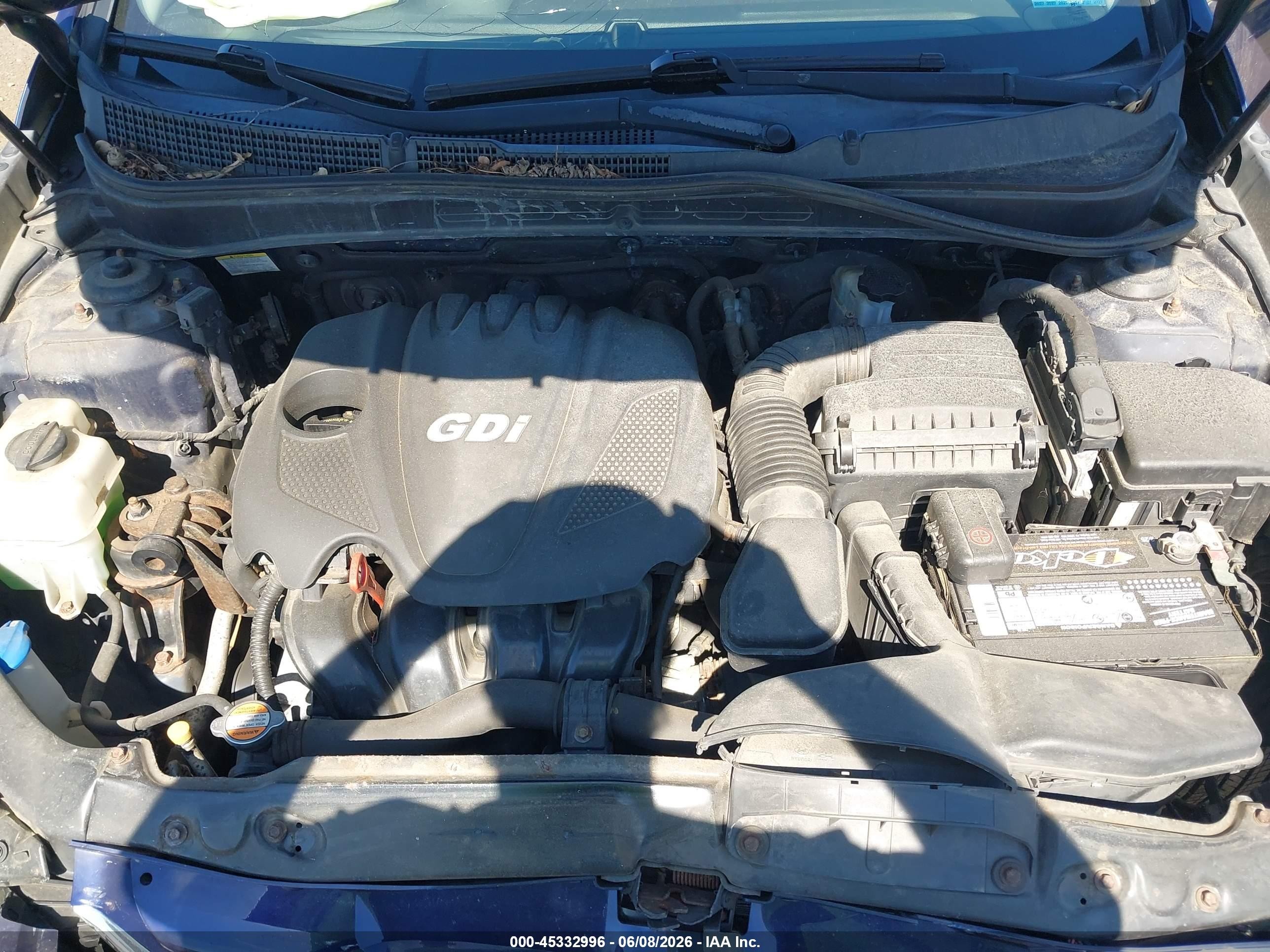 2012 Hyundai Sonata Gls Blue vin: 5NPEB4AC3CH456436