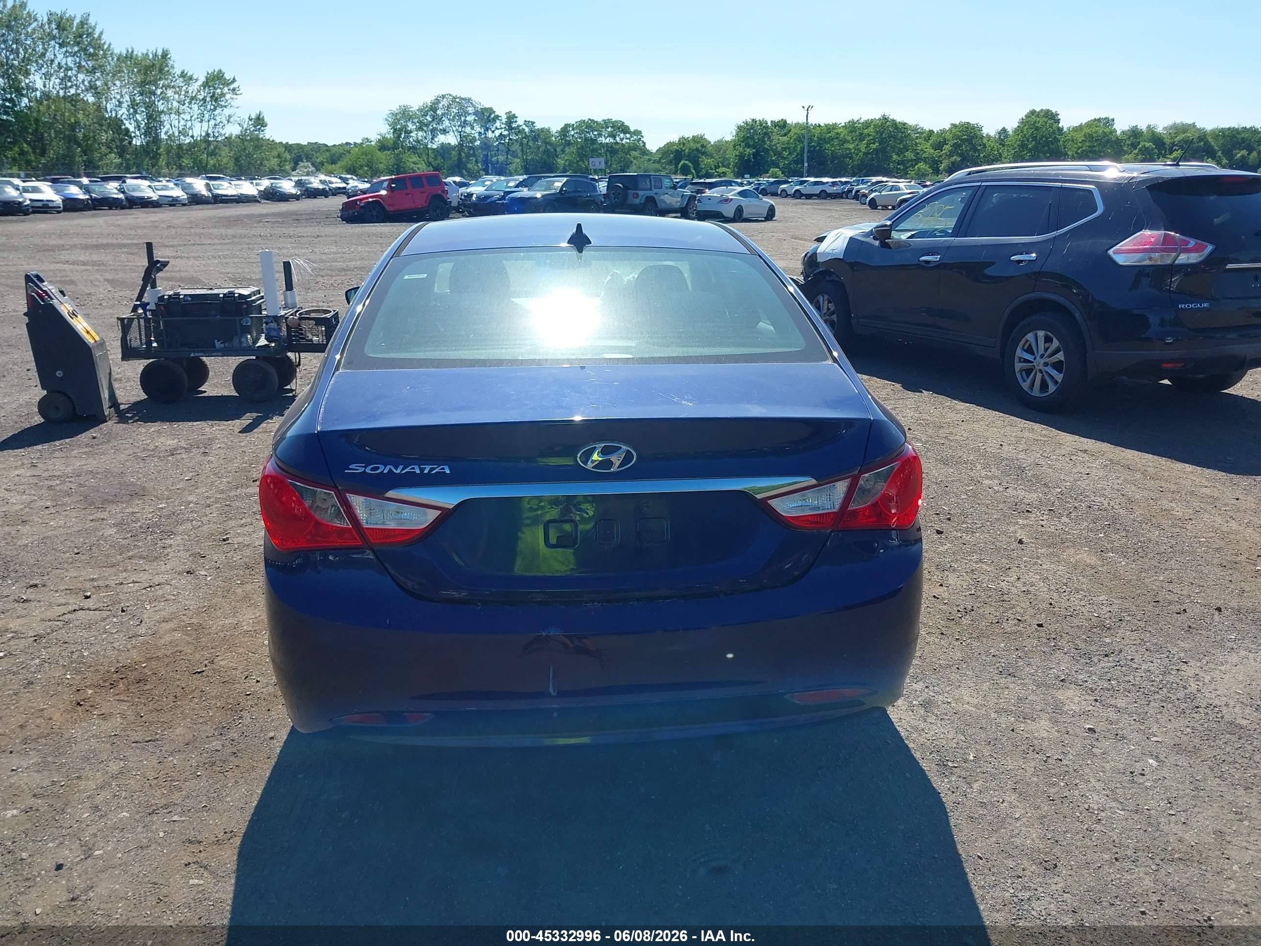 2012 Hyundai Sonata Gls Blue vin: 5NPEB4AC3CH456436
