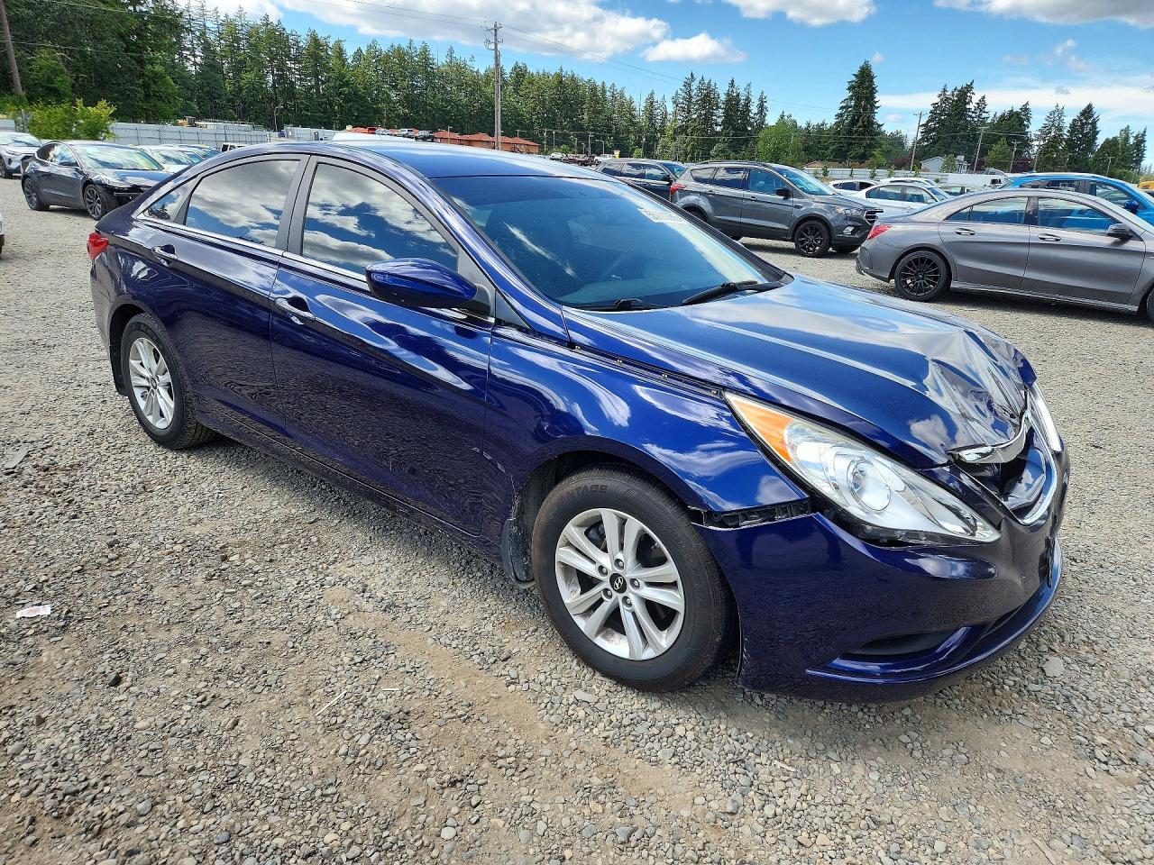 2012 Hyundai Sonata Gls Blue vin: 5NPEB4AC3CH467503