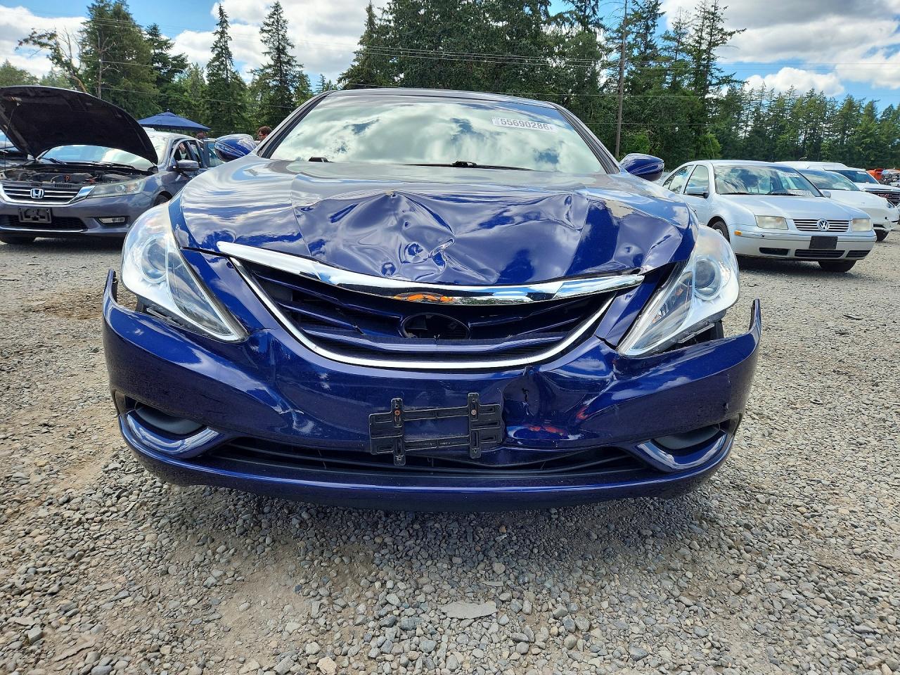 2012 Hyundai Sonata Gls Blue vin: 5NPEB4AC3CH467503