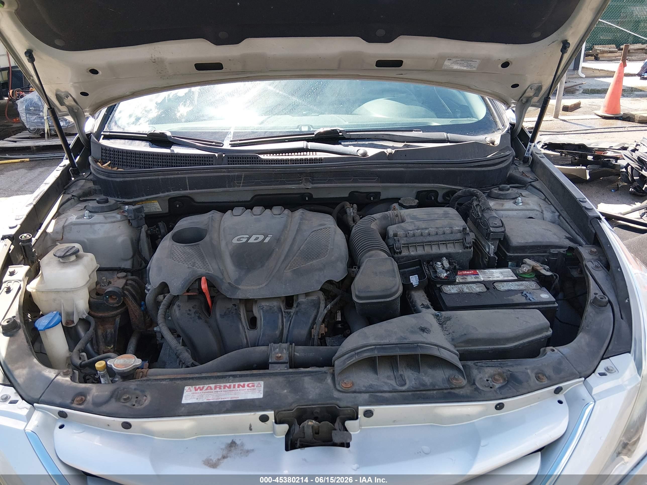 2012 Hyundai Sonata Gls Silver vin: 5NPEB4AC3CH484351