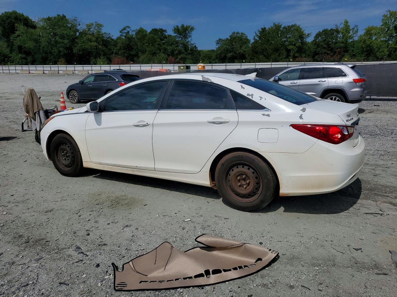 2012 Hyundai Sonata Gls White vin: 5NPEB4AC3CH496175