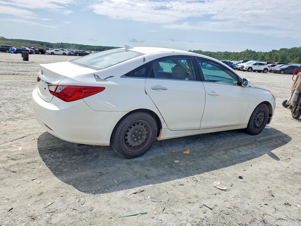 2012 Hyundai Sonata Gls White vin: 5NPEB4AC3CH496175