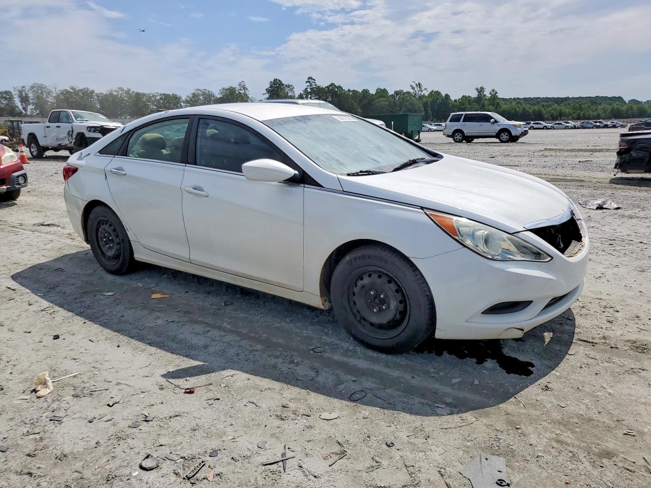 2012 Hyundai Sonata Gls White vin: 5NPEB4AC3CH496175