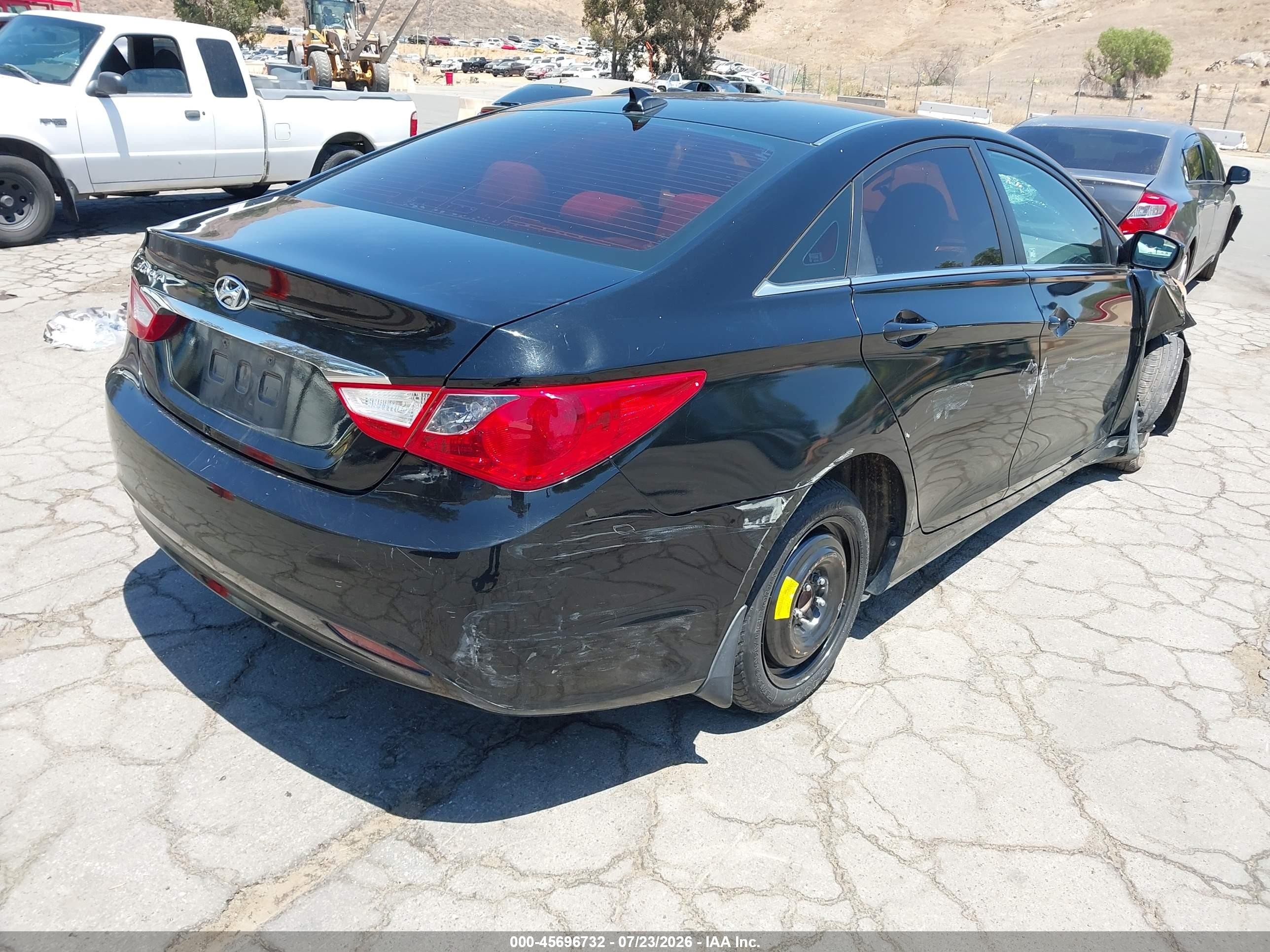2012 Hyundai Sonata Gls Black vin: 5NPEB4AC3CH496838