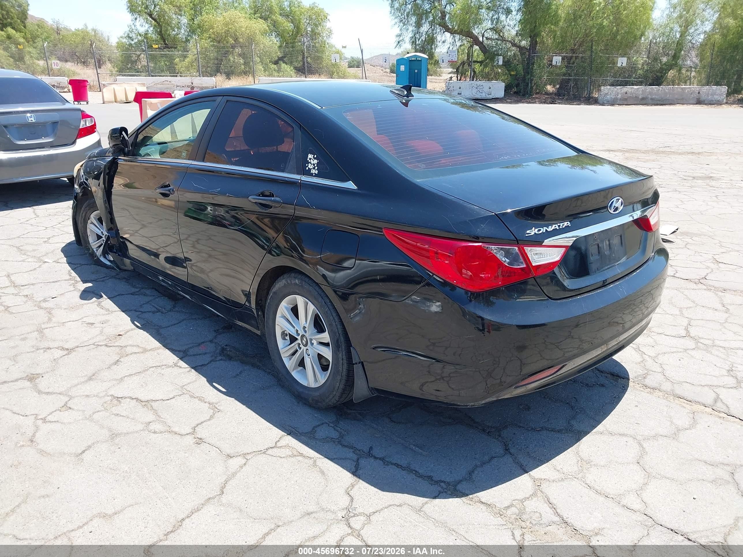 2012 Hyundai Sonata Gls Black vin: 5NPEB4AC3CH496838