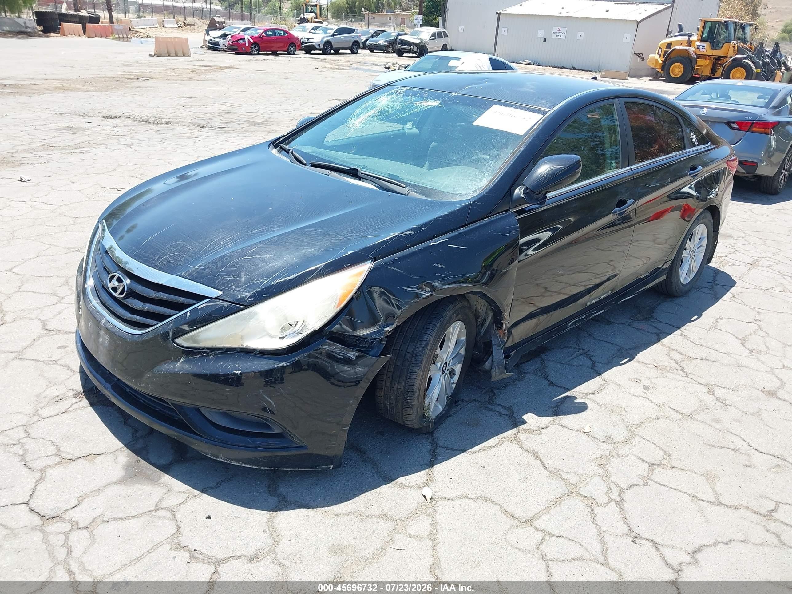 2012 Hyundai Sonata Gls Black vin: 5NPEB4AC3CH496838