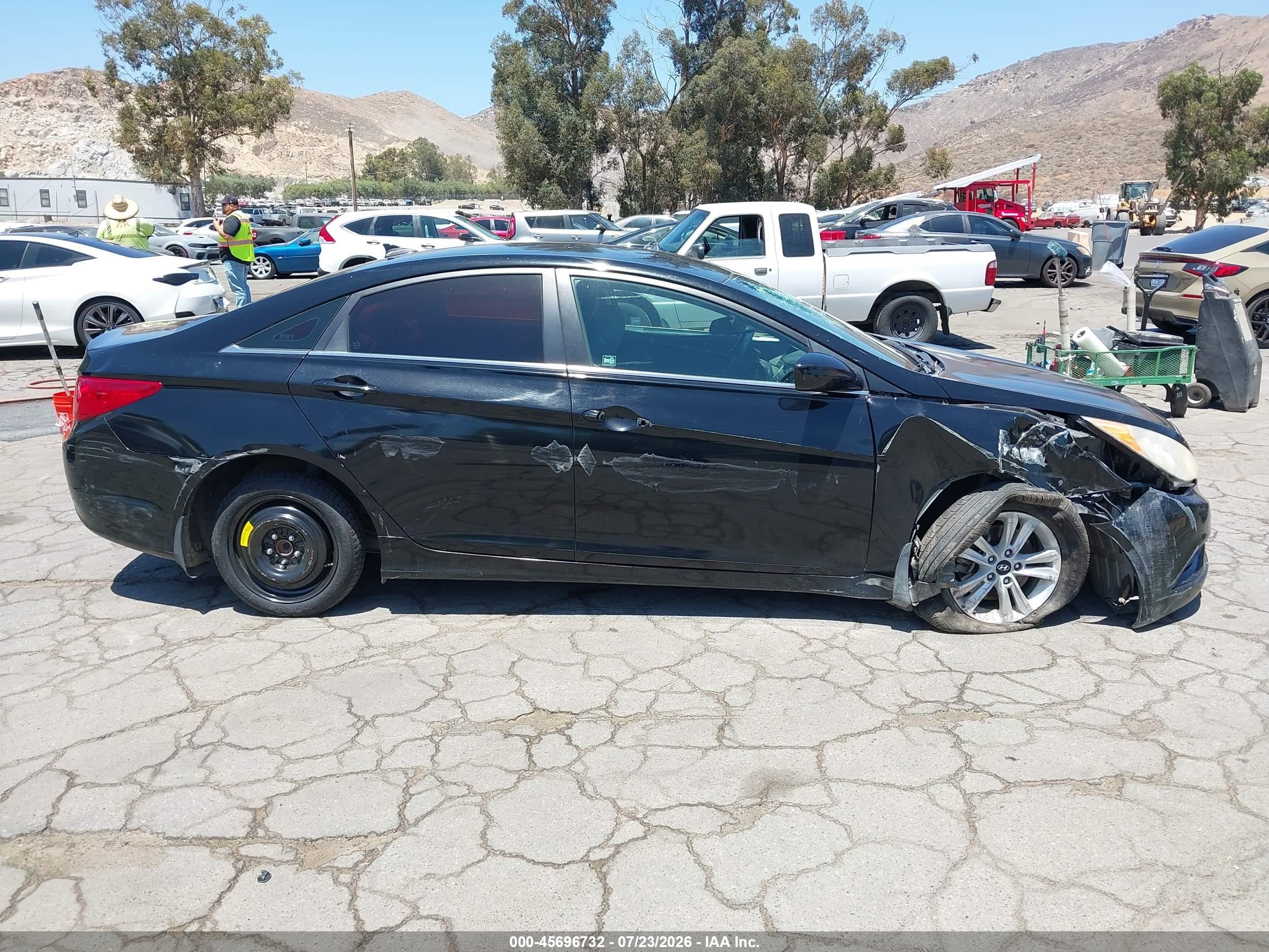 2012 Hyundai Sonata Gls Black vin: 5NPEB4AC3CH496838