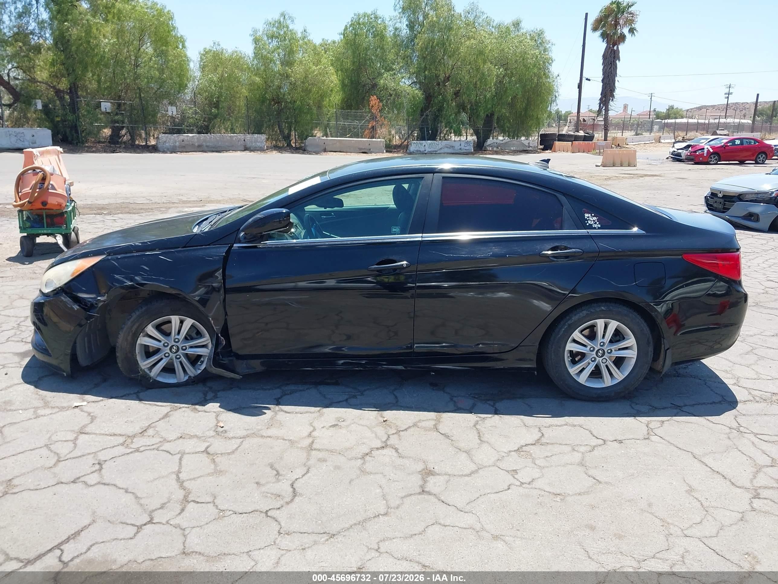 2012 Hyundai Sonata Gls Black vin: 5NPEB4AC3CH496838