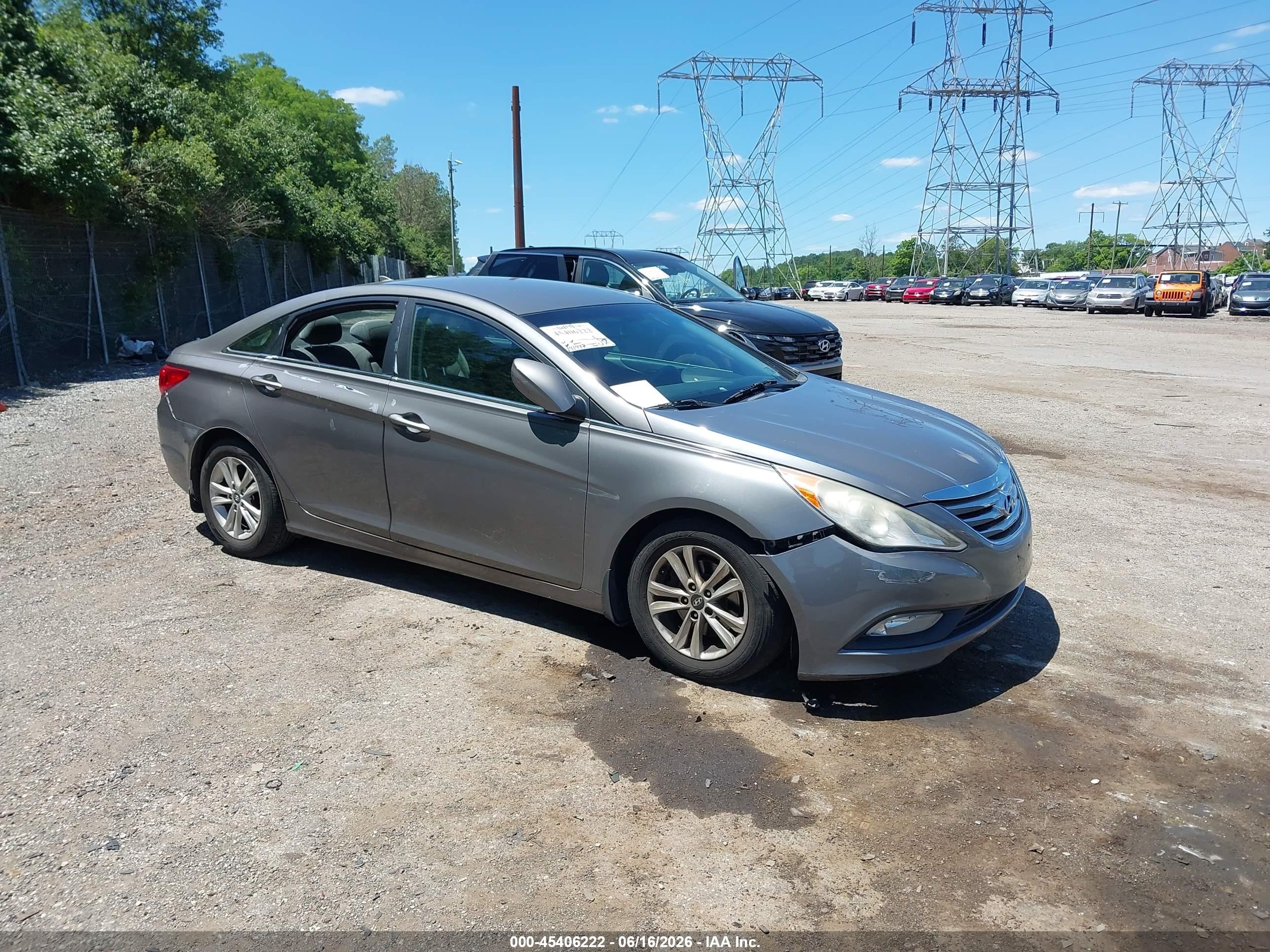 2012 Hyundai Sonata Gls Gray vin: 5NPEB4AC3CH498315