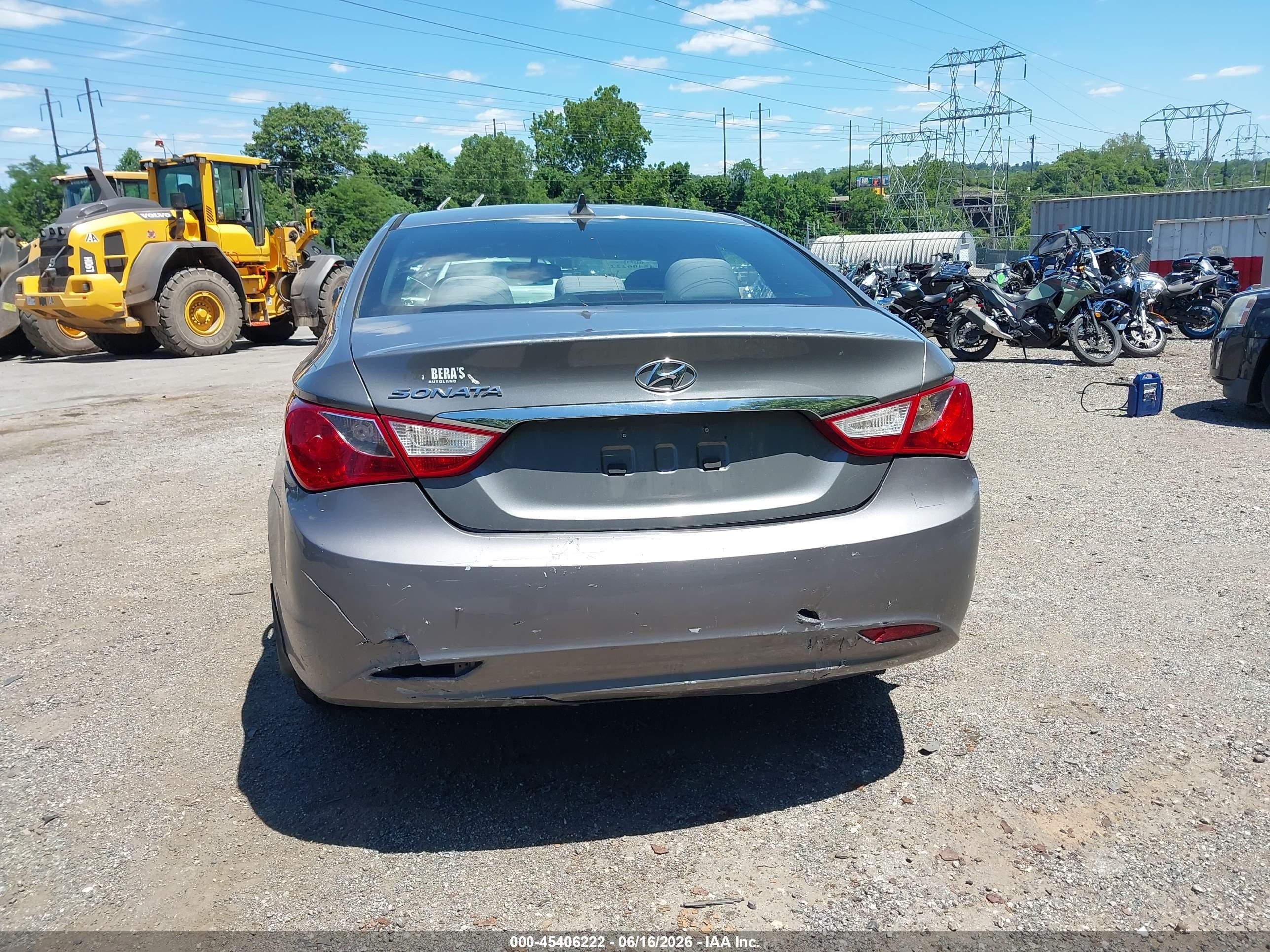 2012 Hyundai Sonata Gls Gray vin: 5NPEB4AC3CH498315
