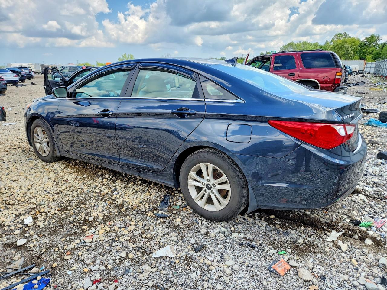 2012 Hyundai Sonata Gls Blue vin: 5NPEB4AC3CH501519
