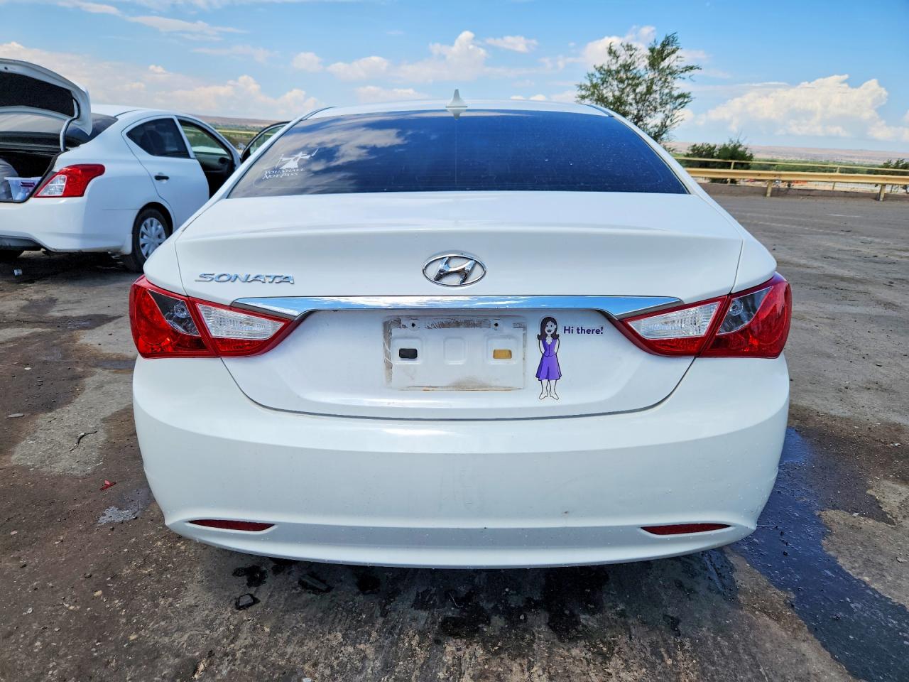 2013 Hyundai Sonata Gls White vin: 5NPEB4AC3DH518807