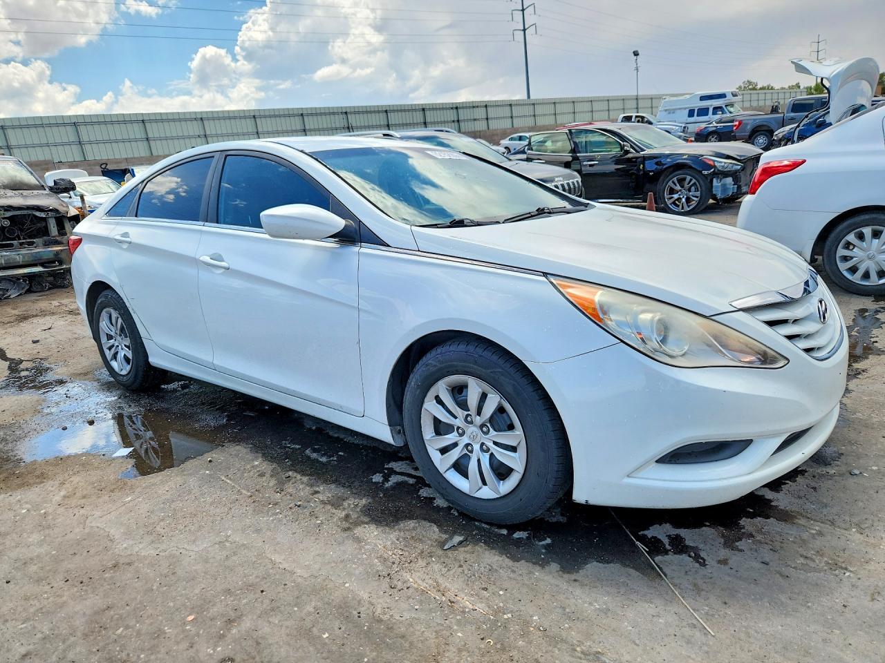 2013 Hyundai Sonata Gls White vin: 5NPEB4AC3DH518807