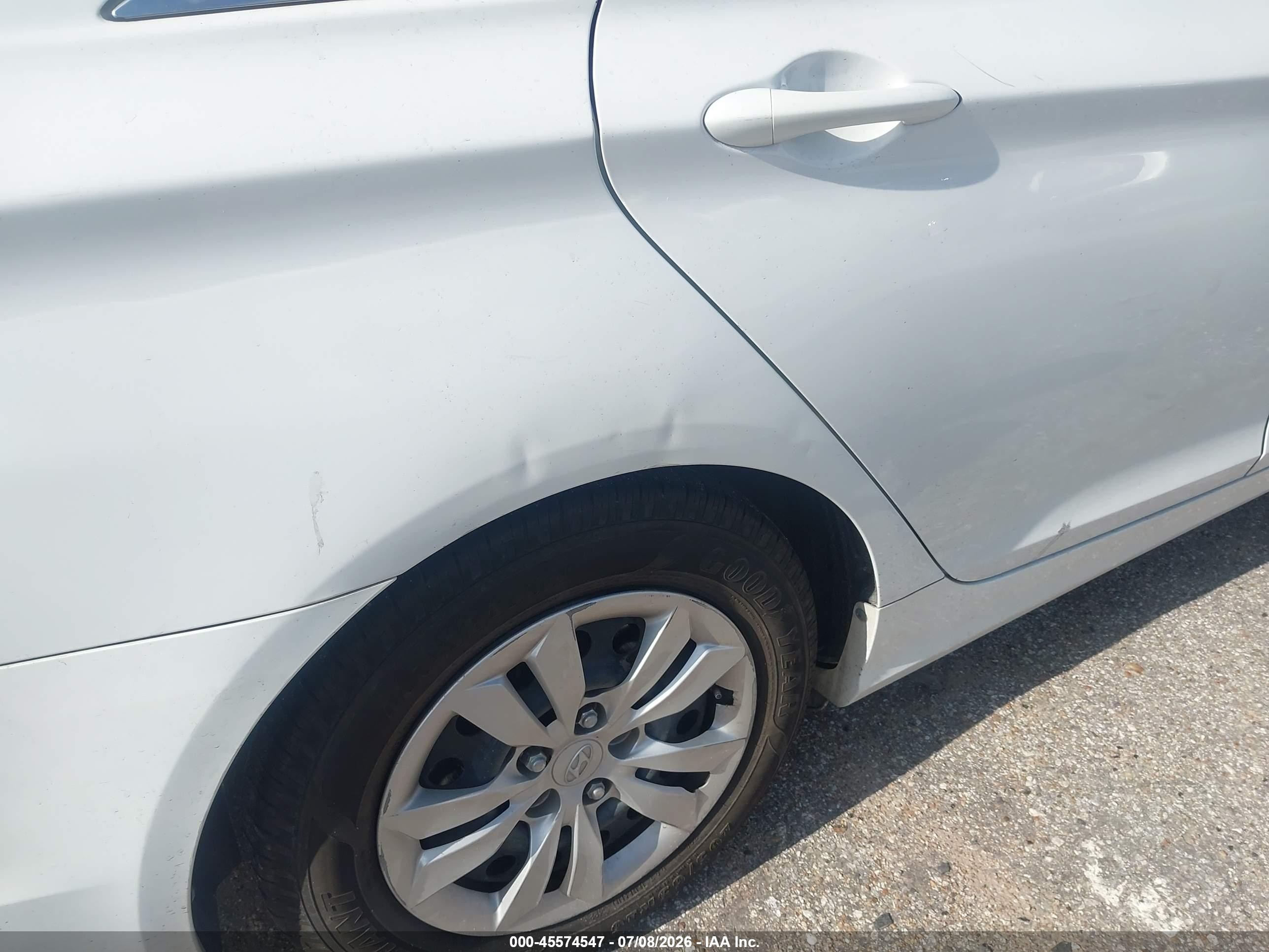 2013 Hyundai Sonata Gls White vin: 5NPEB4AC3DH536577