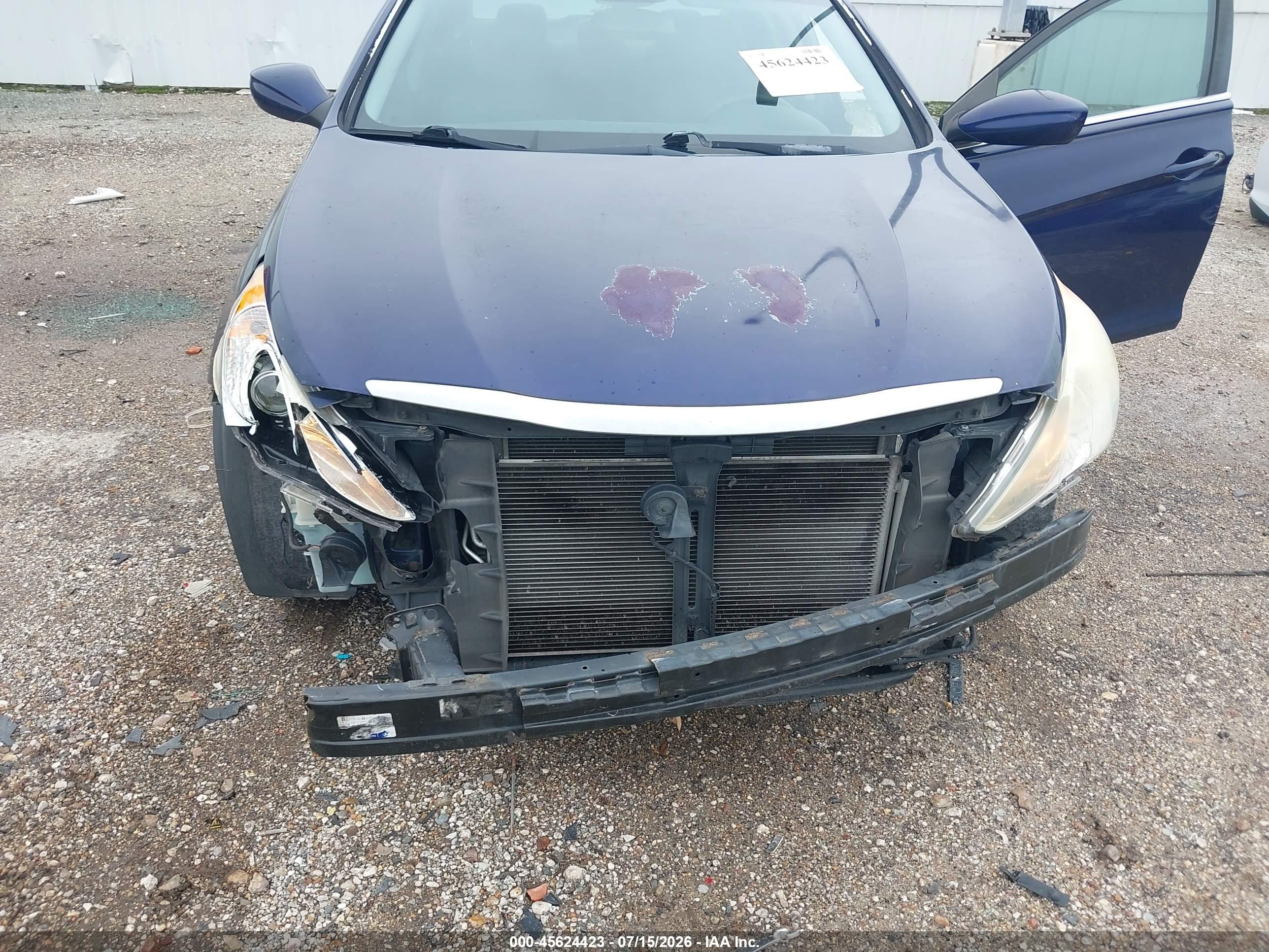 2013 Hyundai Sonata Gls Blue vin: 5NPEB4AC3DH544985
