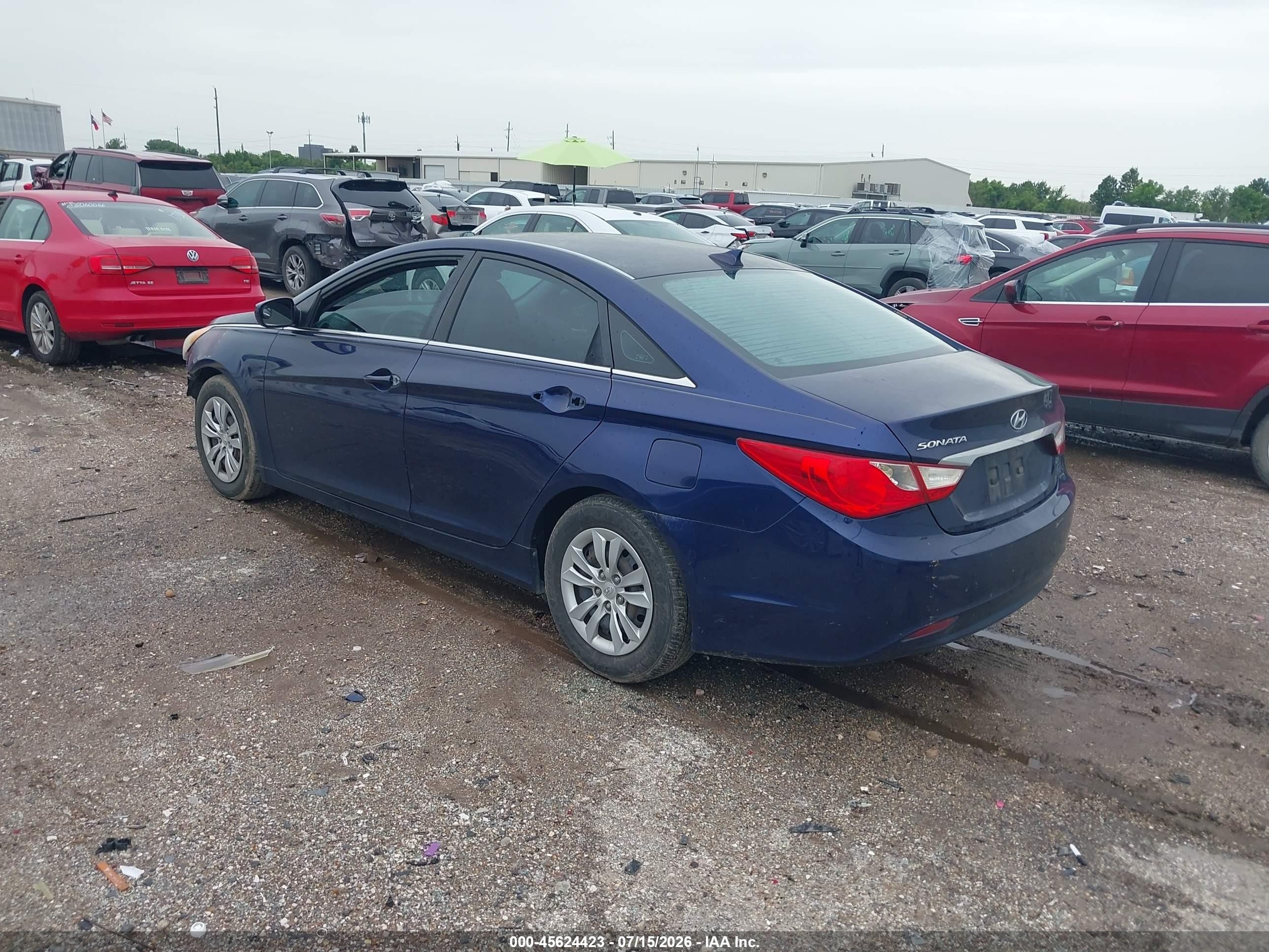 2013 Hyundai Sonata Gls Blue vin: 5NPEB4AC3DH544985