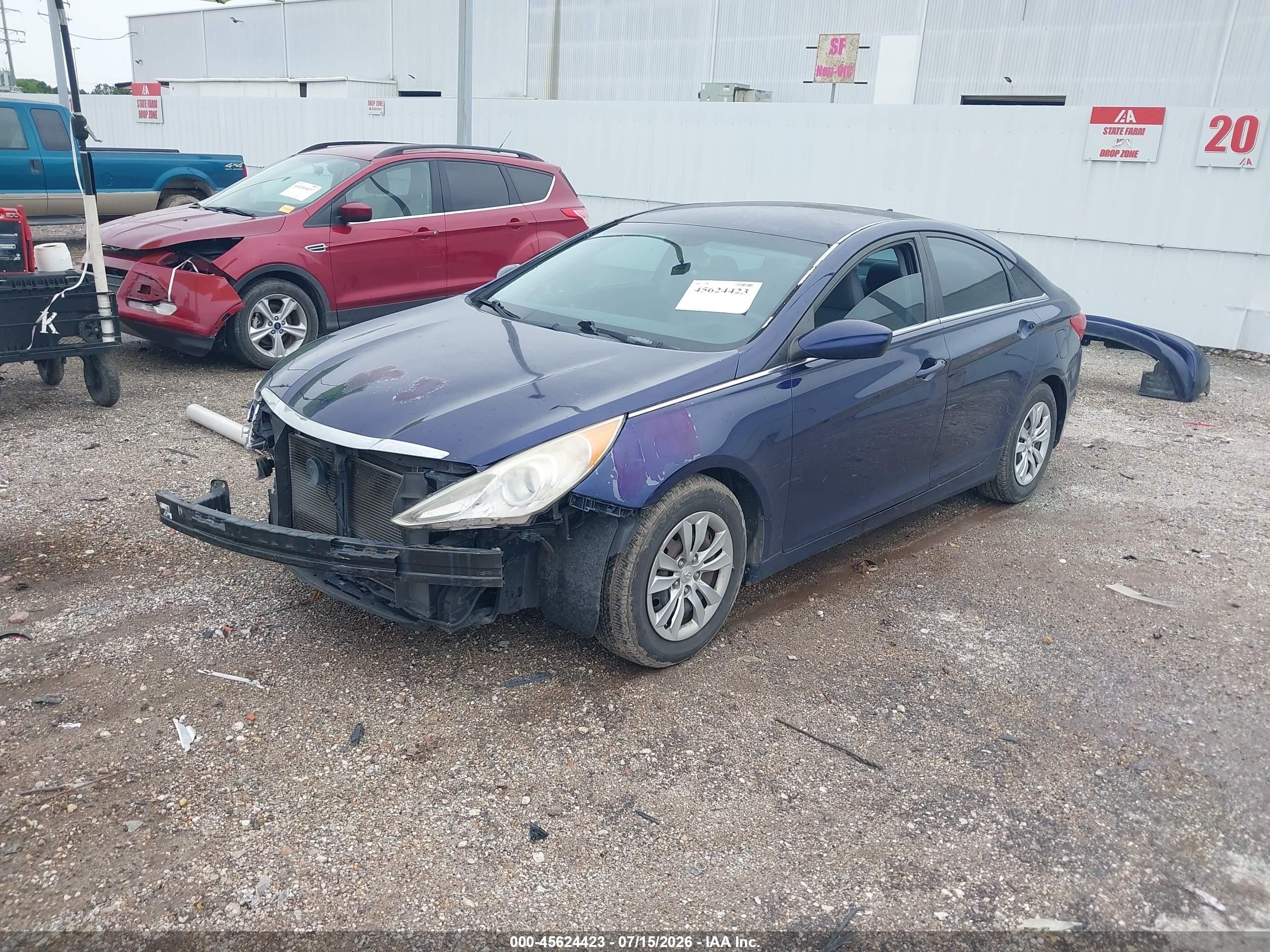 2013 Hyundai Sonata Gls Blue vin: 5NPEB4AC3DH544985