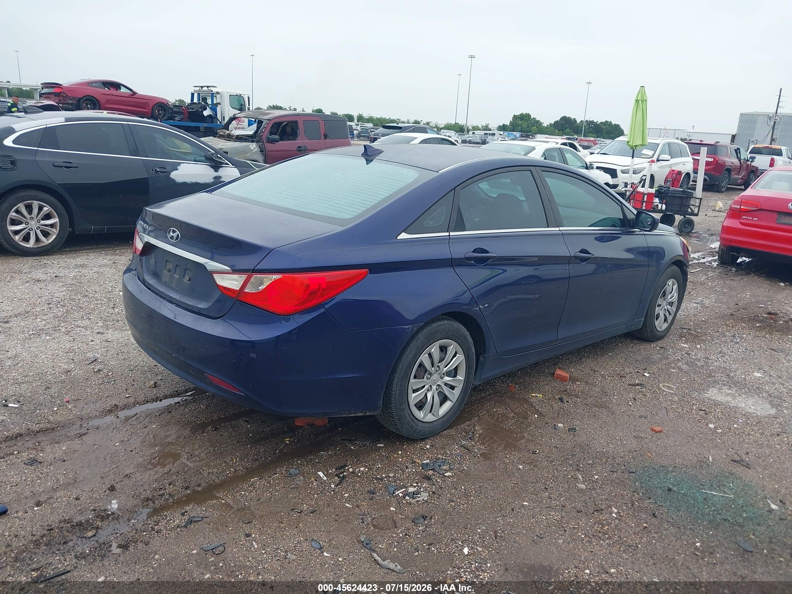 2013 Hyundai Sonata Gls Blue vin: 5NPEB4AC3DH544985