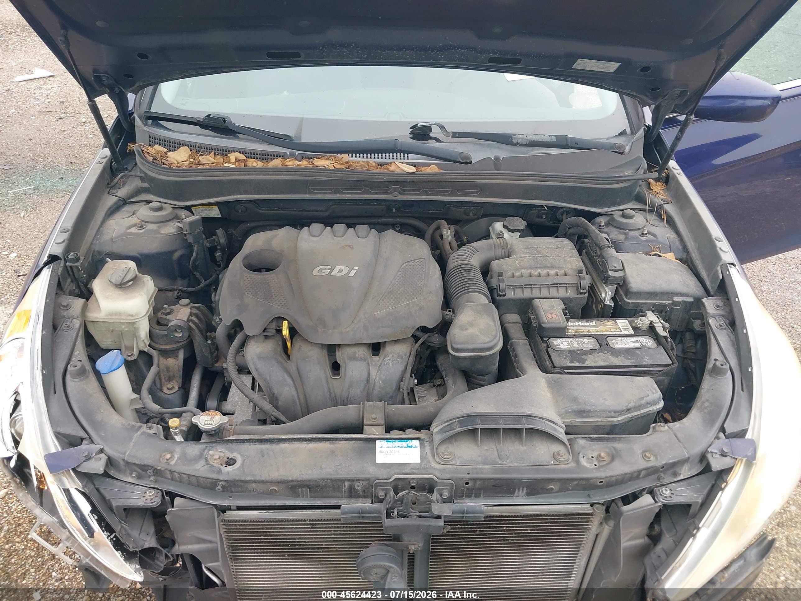 2013 Hyundai Sonata Gls Blue vin: 5NPEB4AC3DH544985