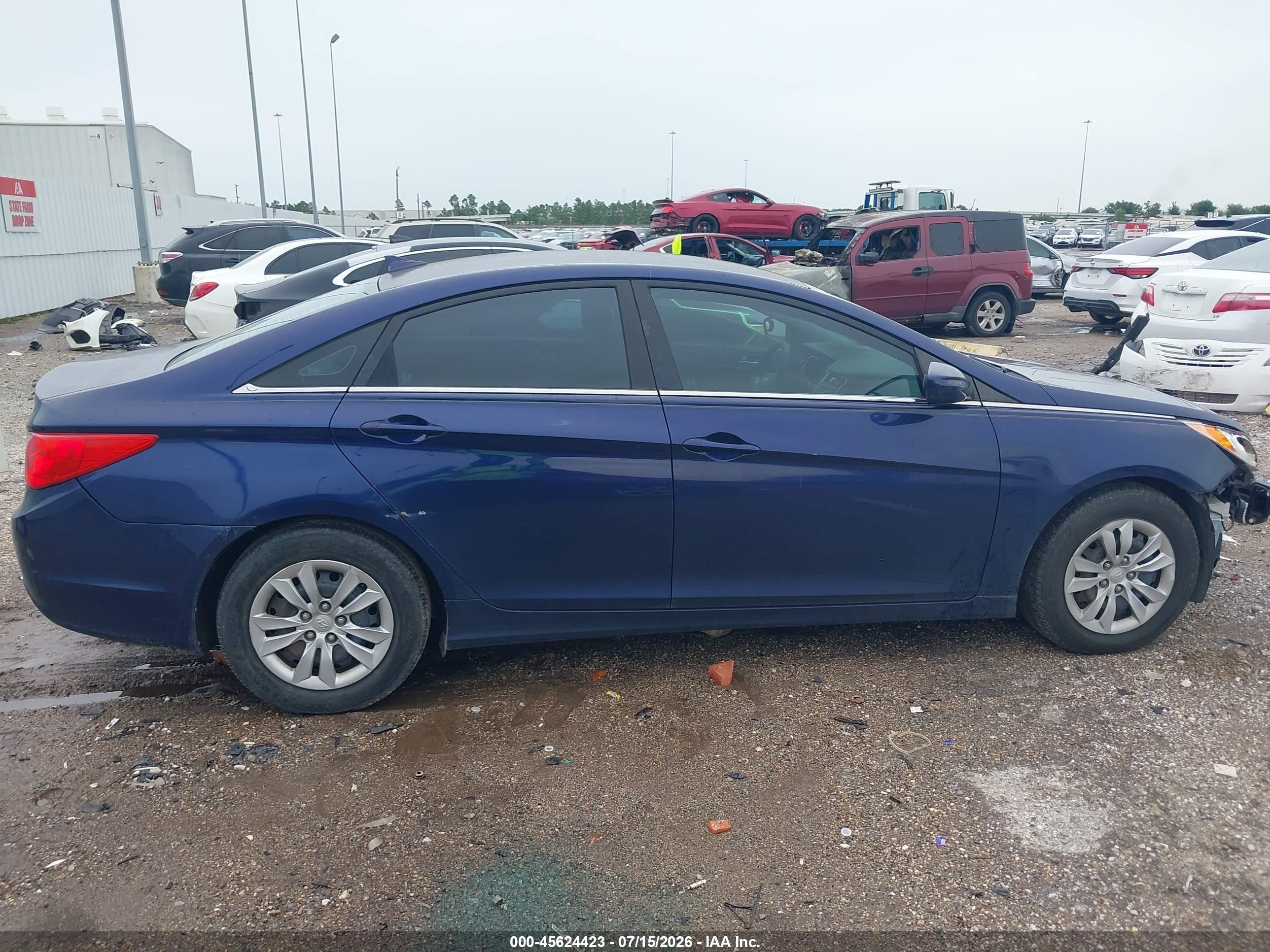 2013 Hyundai Sonata Gls Blue vin: 5NPEB4AC3DH544985