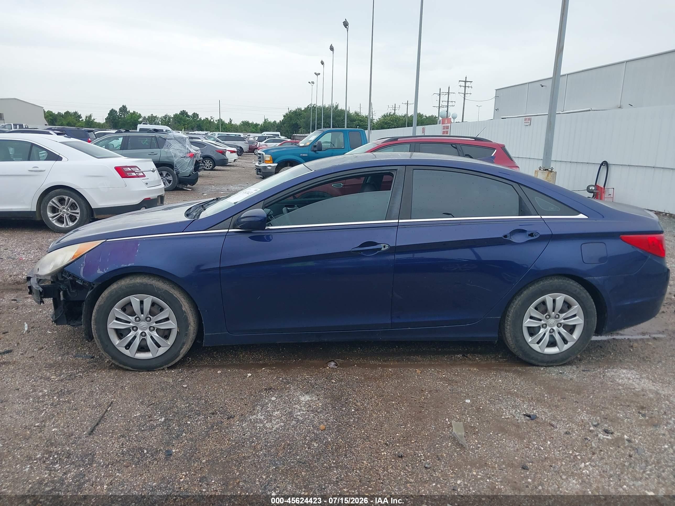 2013 Hyundai Sonata Gls Blue vin: 5NPEB4AC3DH544985