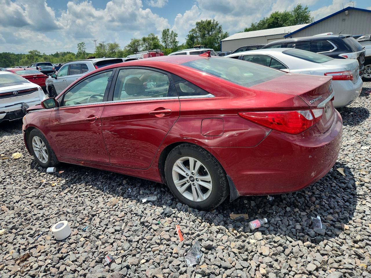 2013 Hyundai Sonata Gls Burgundy vin: 5NPEB4AC3DH554481