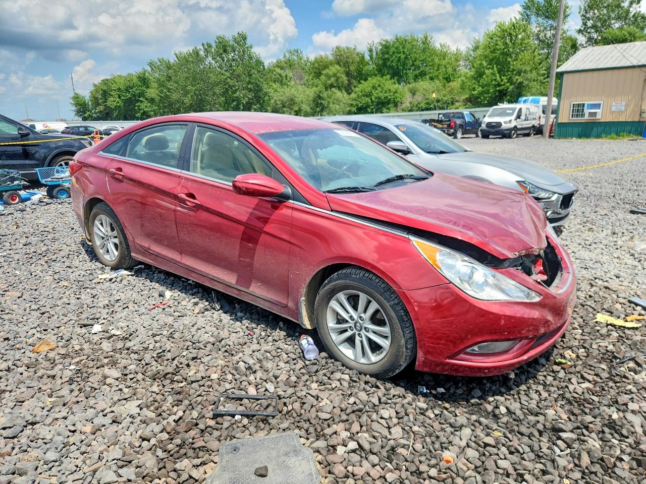 2013 Hyundai Sonata Gls Burgundy vin: 5NPEB4AC3DH554481