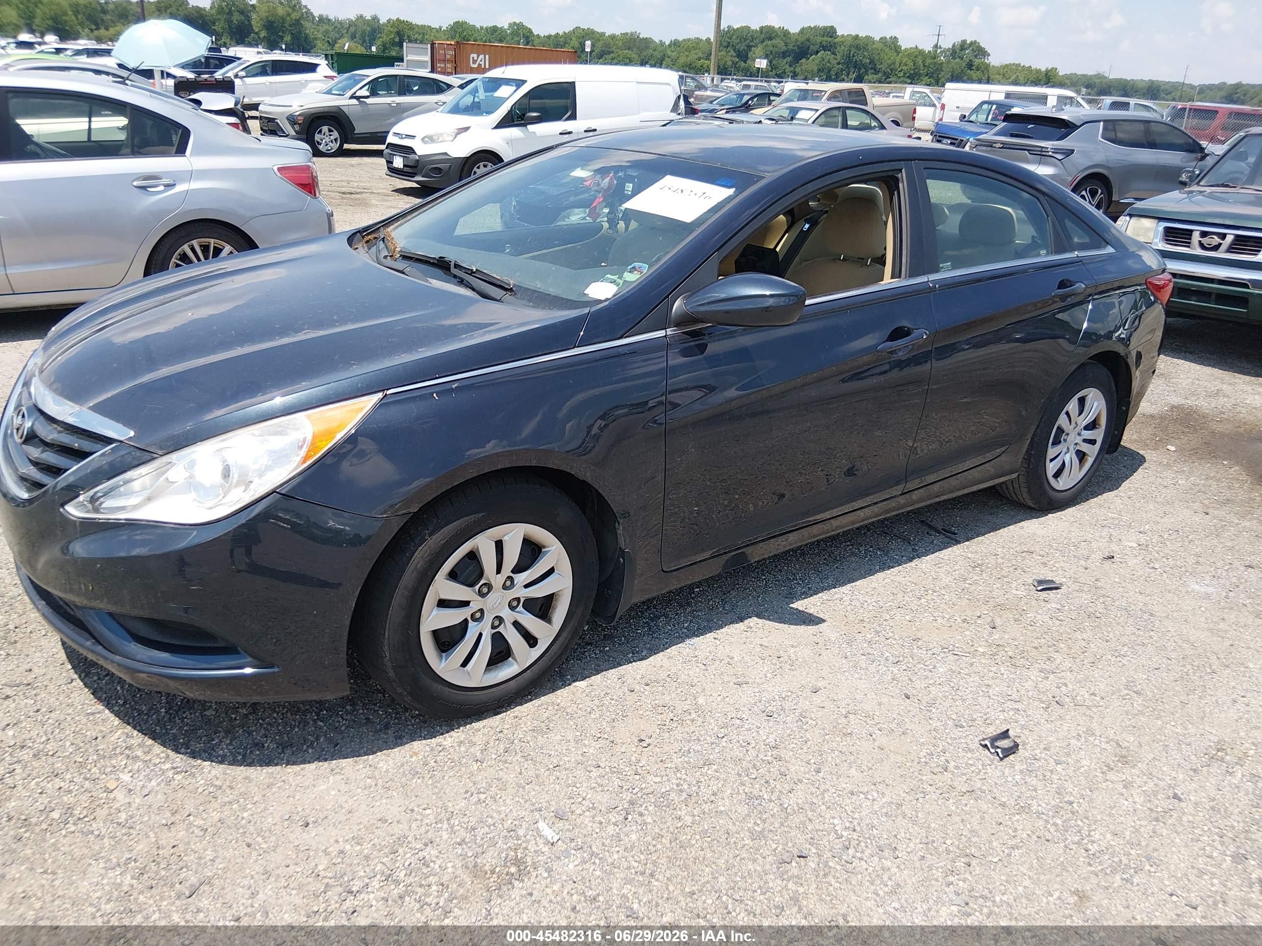 2013 Hyundai Sonata Gls Blue vin: 5NPEB4AC3DH555680
