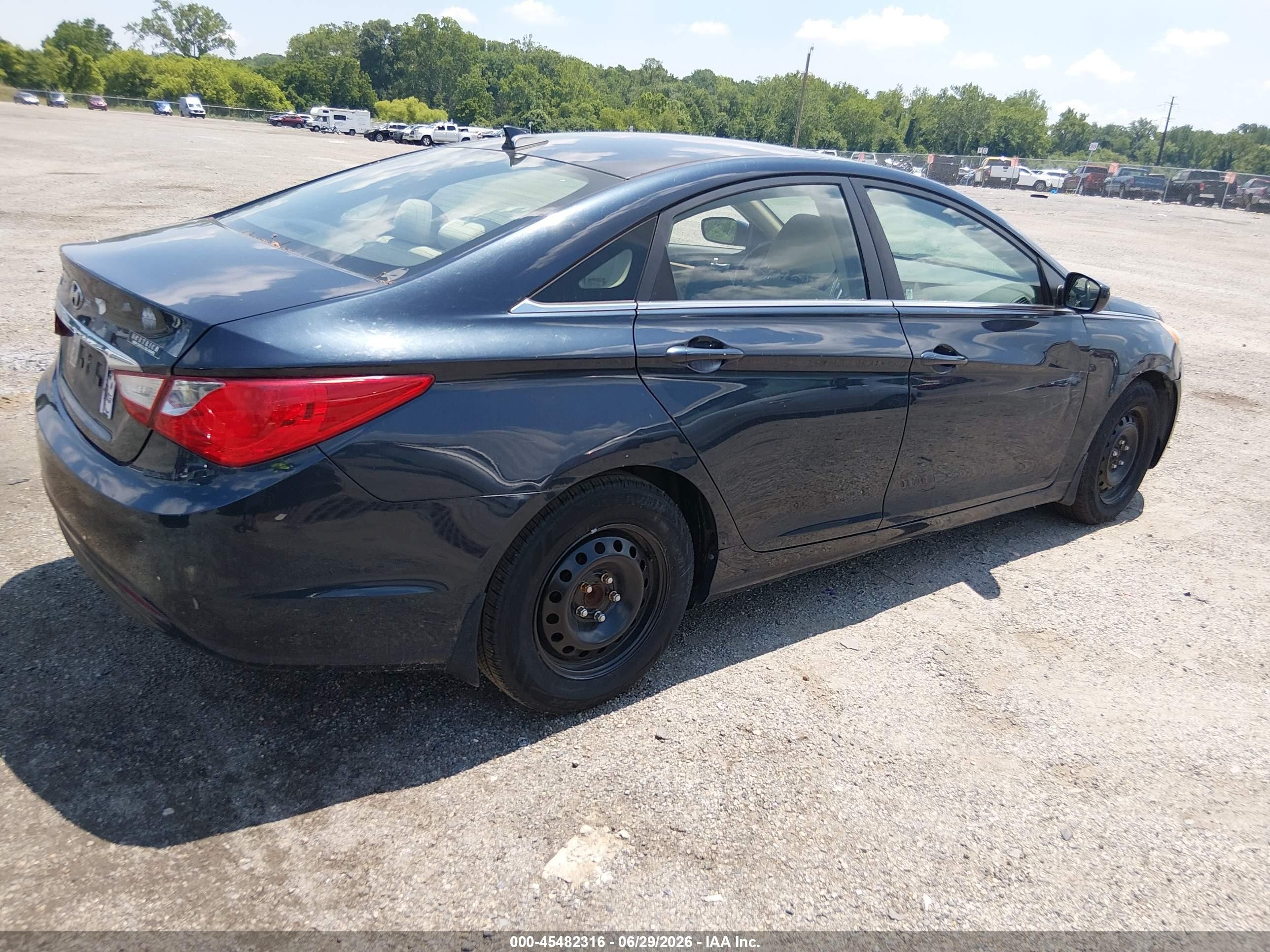 2013 Hyundai Sonata Gls Blue vin: 5NPEB4AC3DH555680
