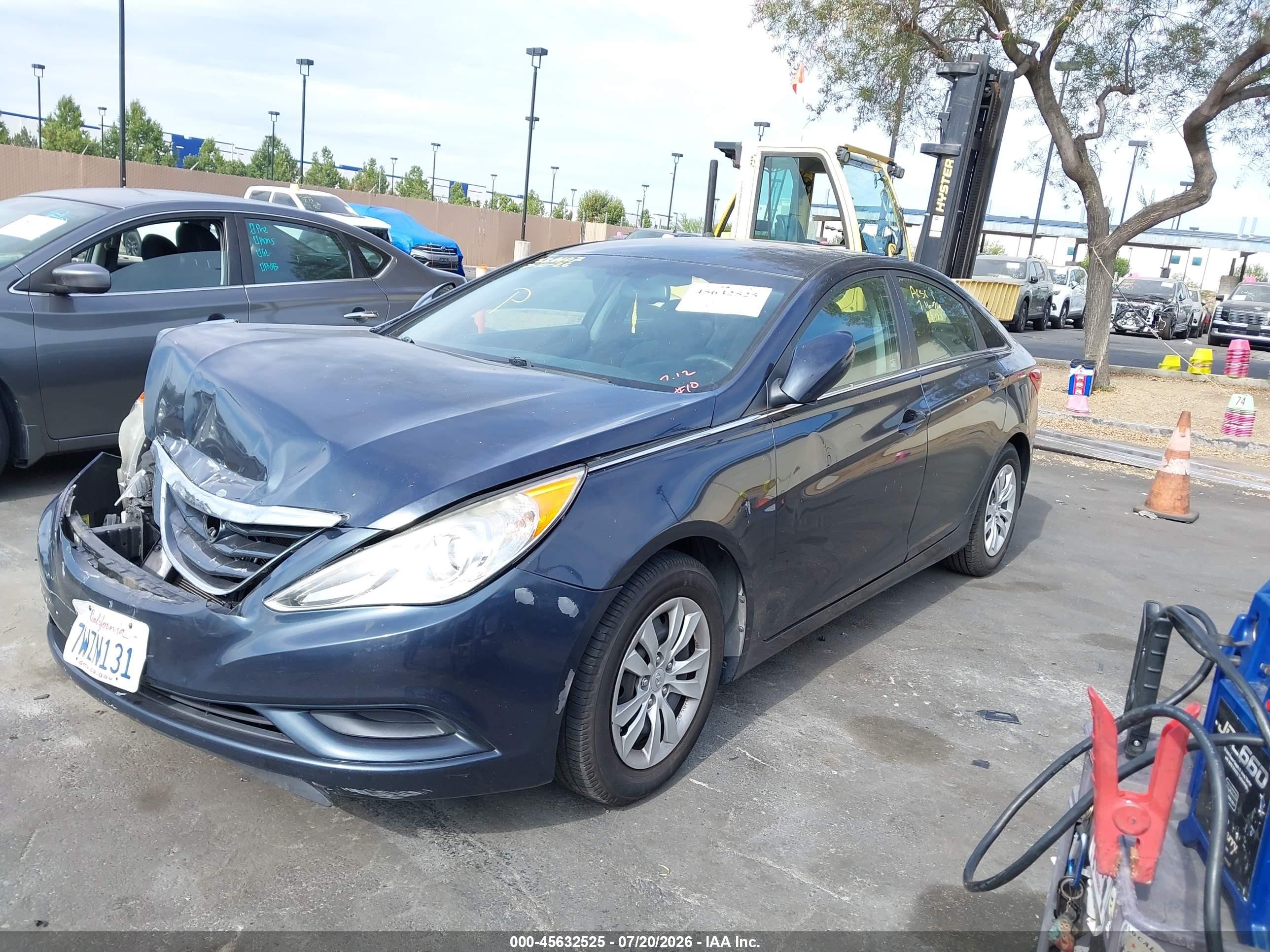 2013 Hyundai Sonata Gls Серый vin: 5NPEB4AC3DH564587