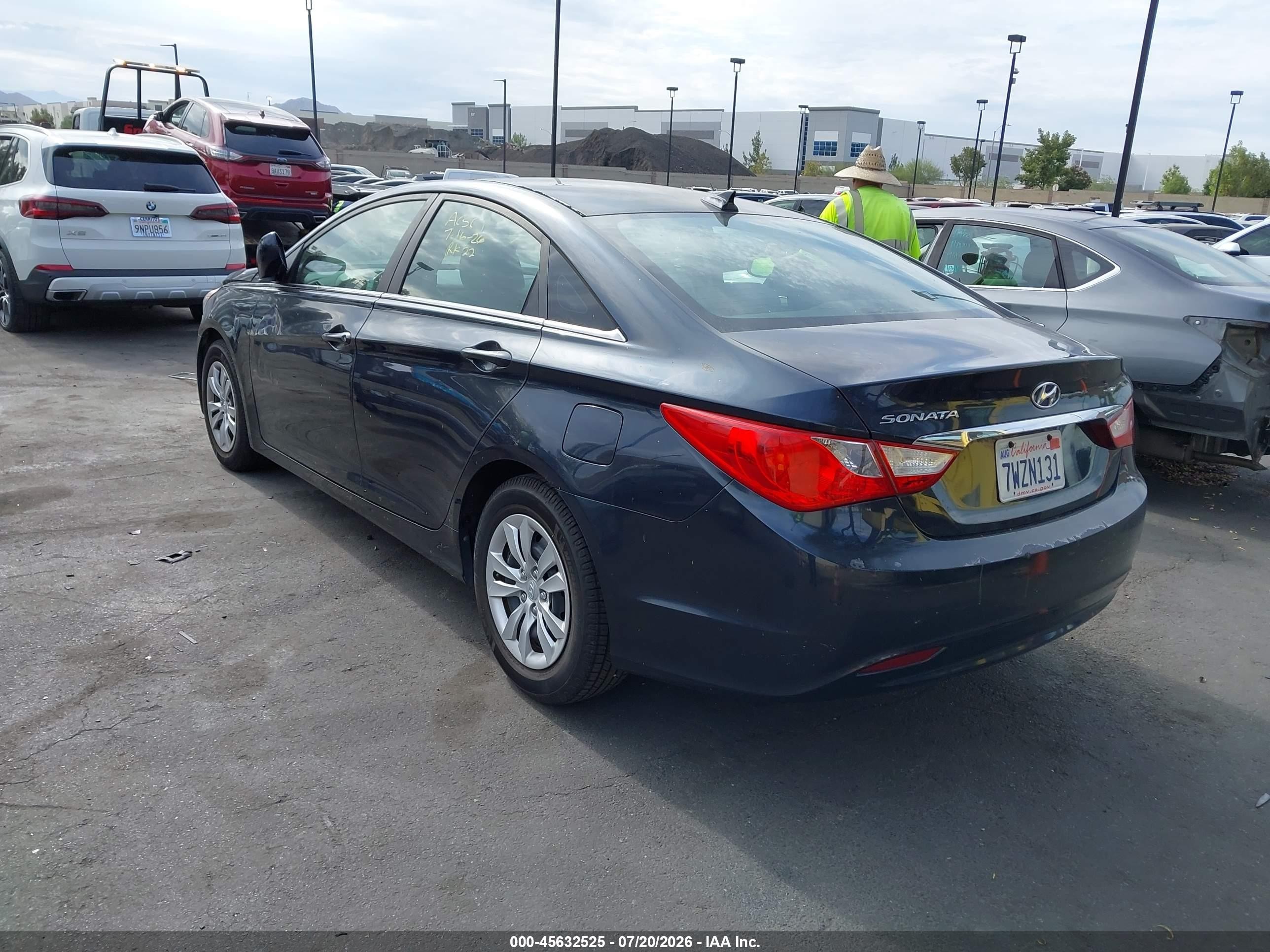 2013 Hyundai Sonata Gls Серый vin: 5NPEB4AC3DH564587