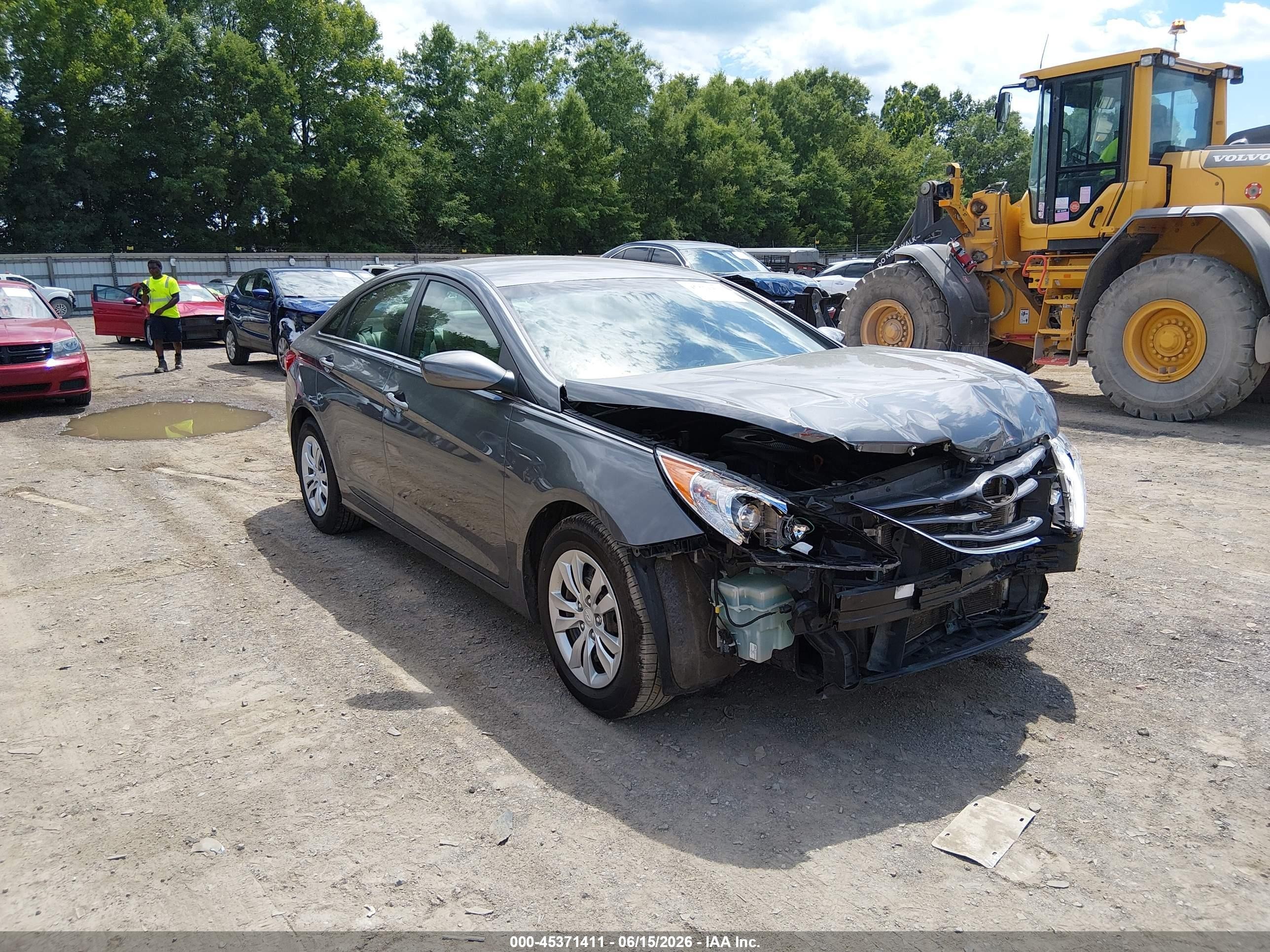 2013 Hyundai Sonata Gls Gray vin: 5NPEB4AC3DH570065